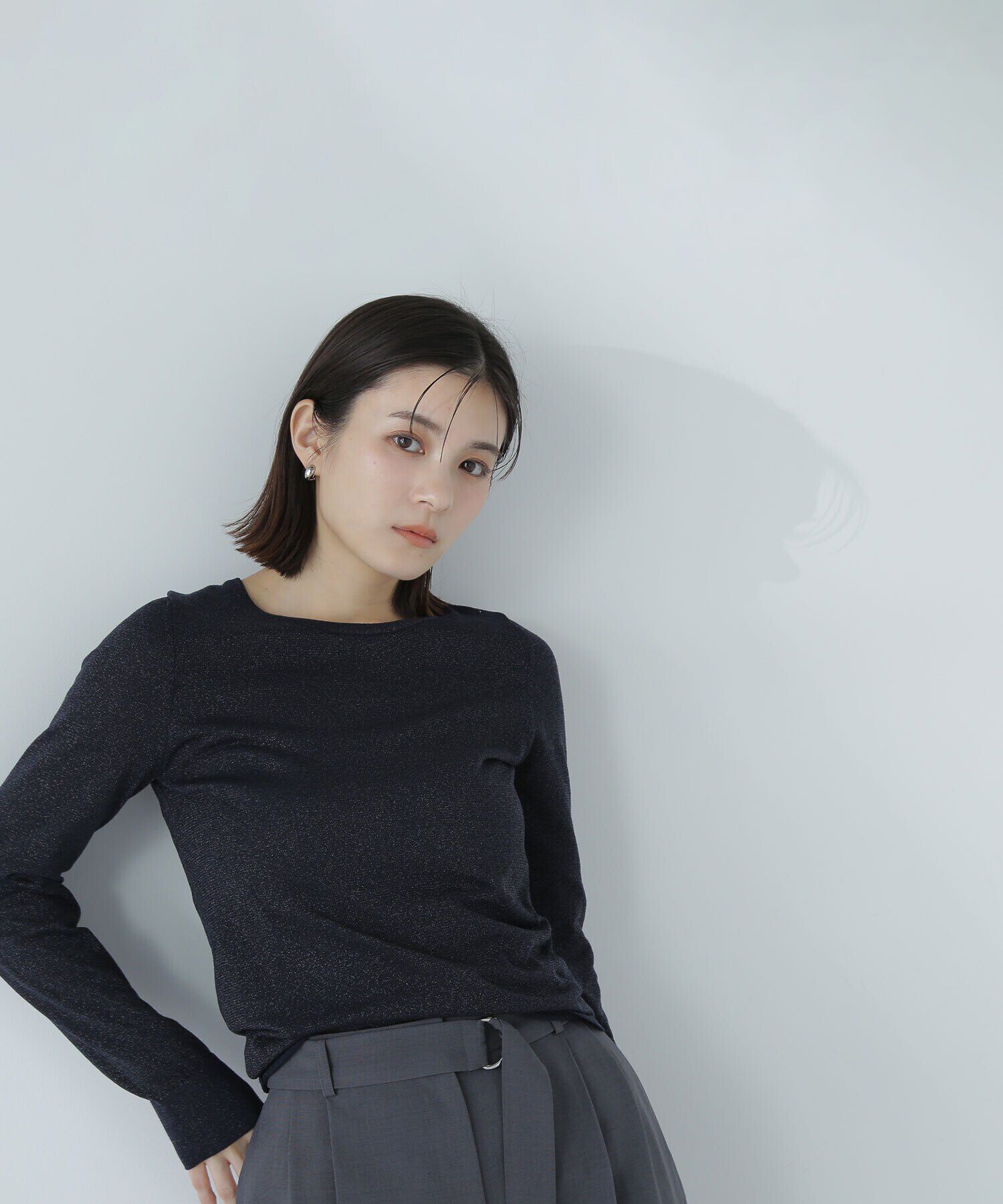  「クルーネックラメニット」|ニット・セーター|