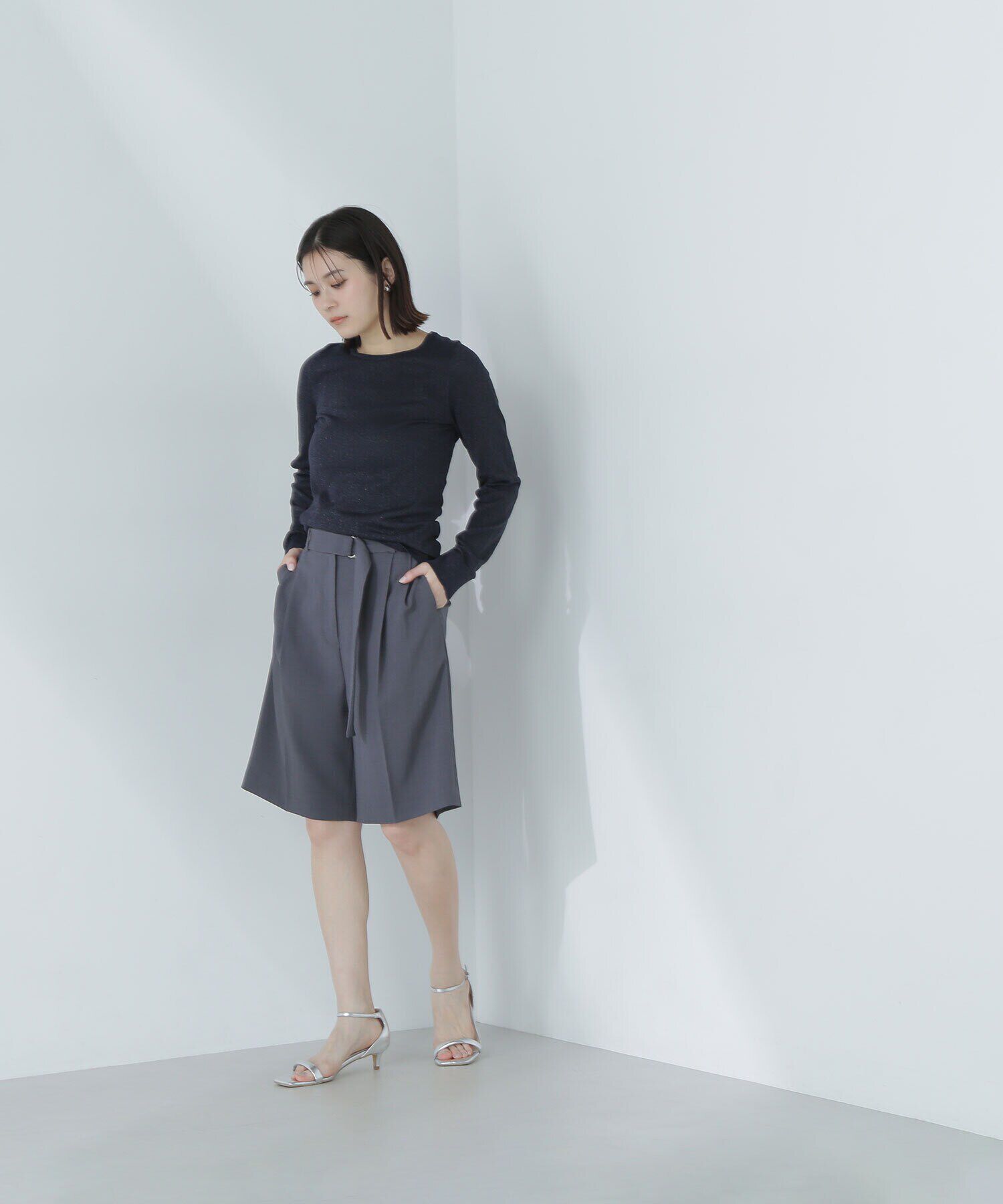  「クルーネックラメニット」|ニット・セーター|