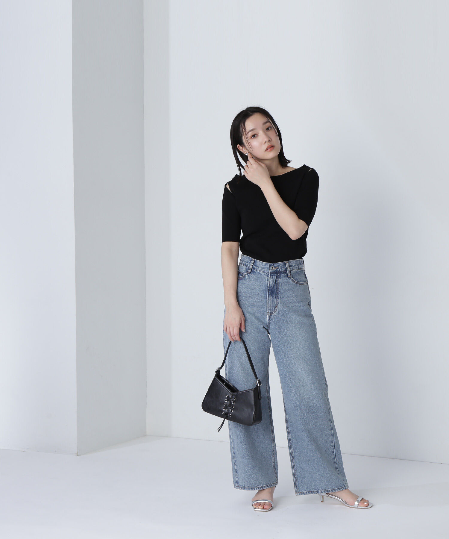  「ショルダースリットニット」|ニット・セーター|