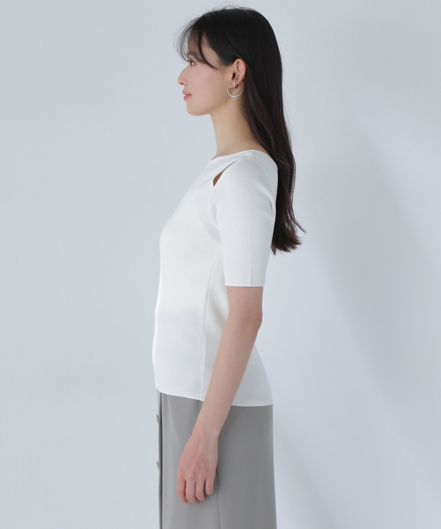  「ショルダースリットニット」|ニット・セーター|