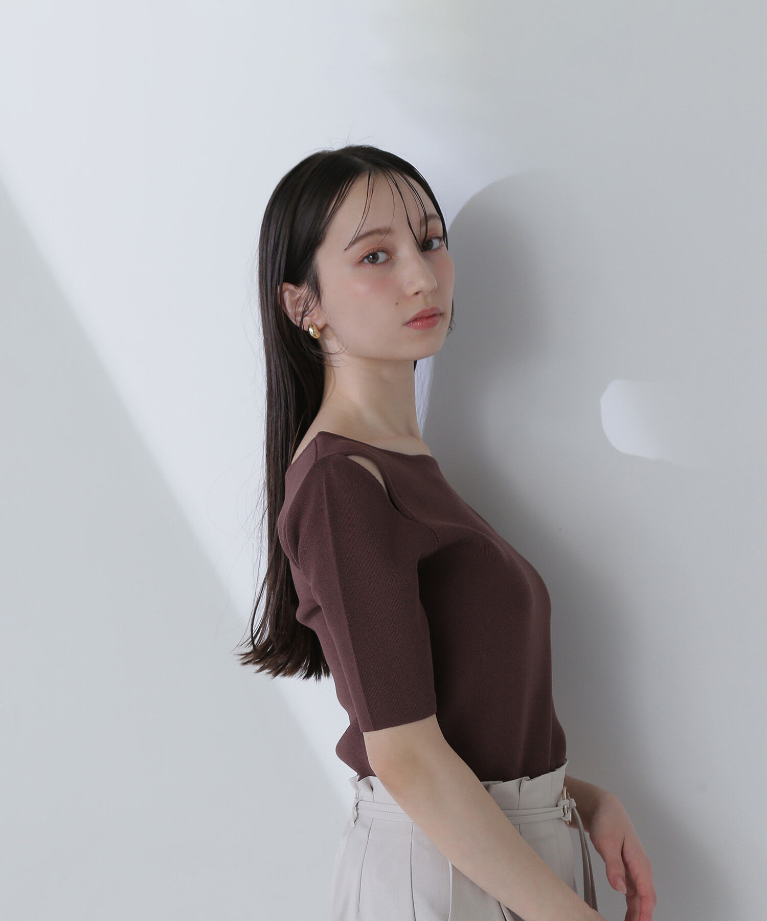  「ショルダースリットニット」|ニット・セーター|