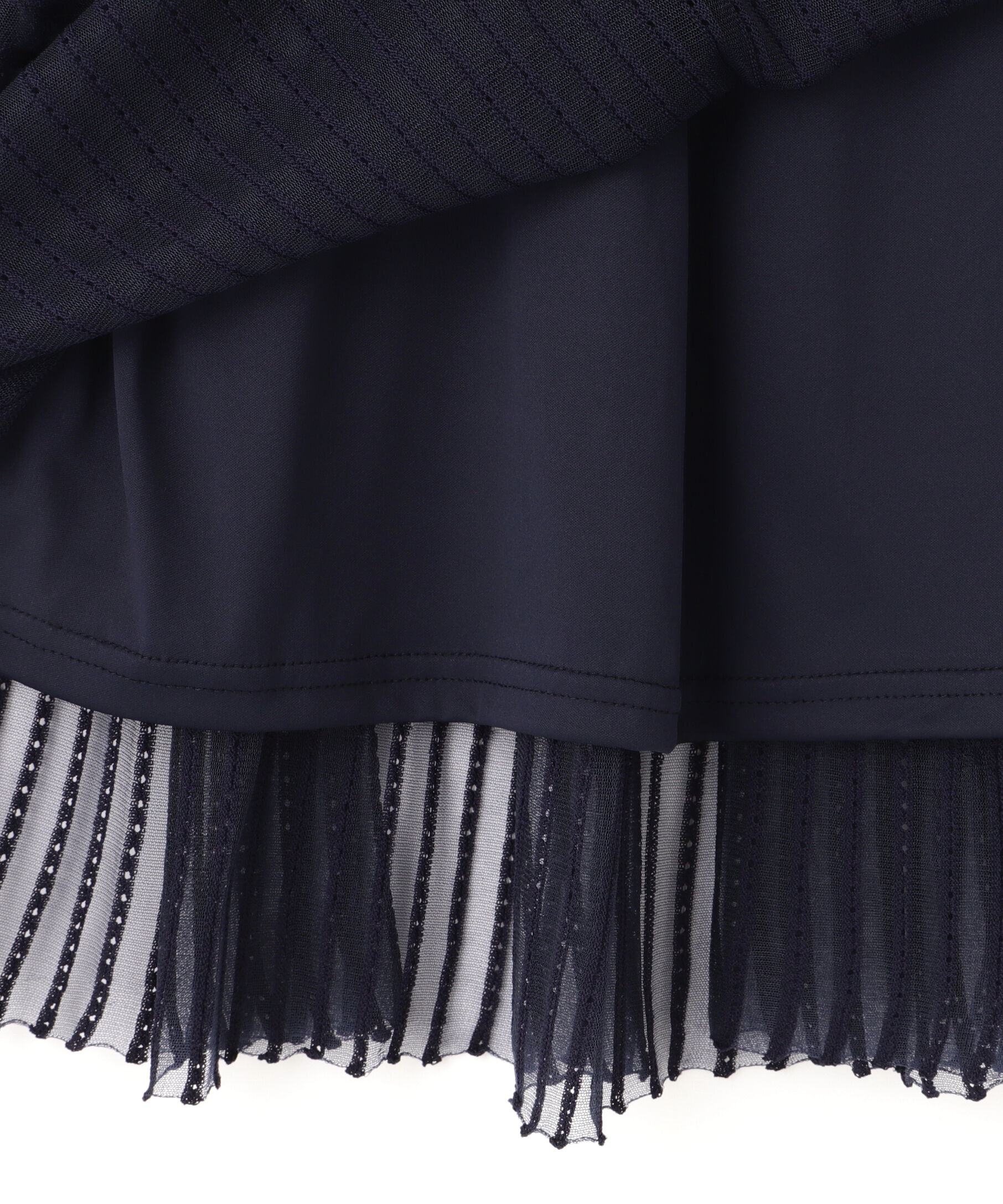  「シアーストライプニットワンピース」|ワンピース|