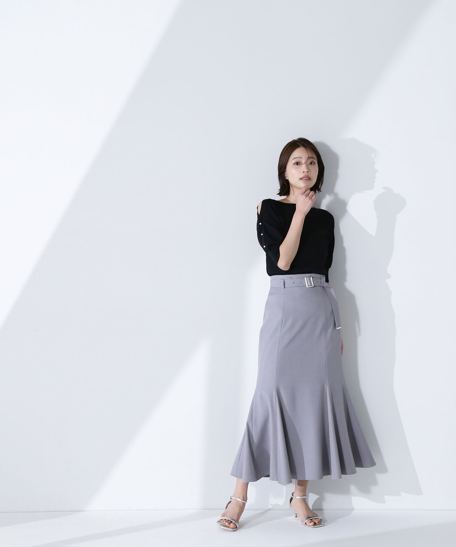  「ベルテッドマーメイドスカート」|スカート|