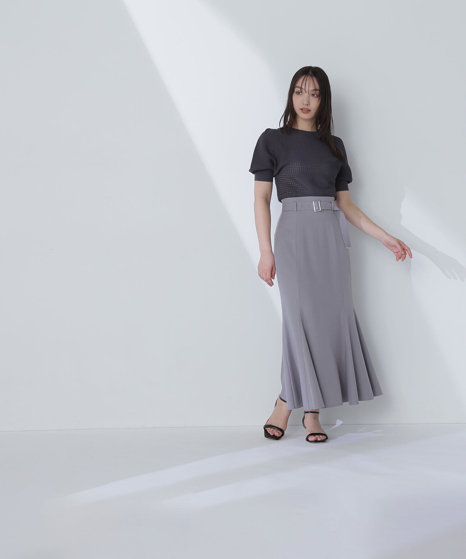  「ベルテッドマーメイドスカート」|スカート|