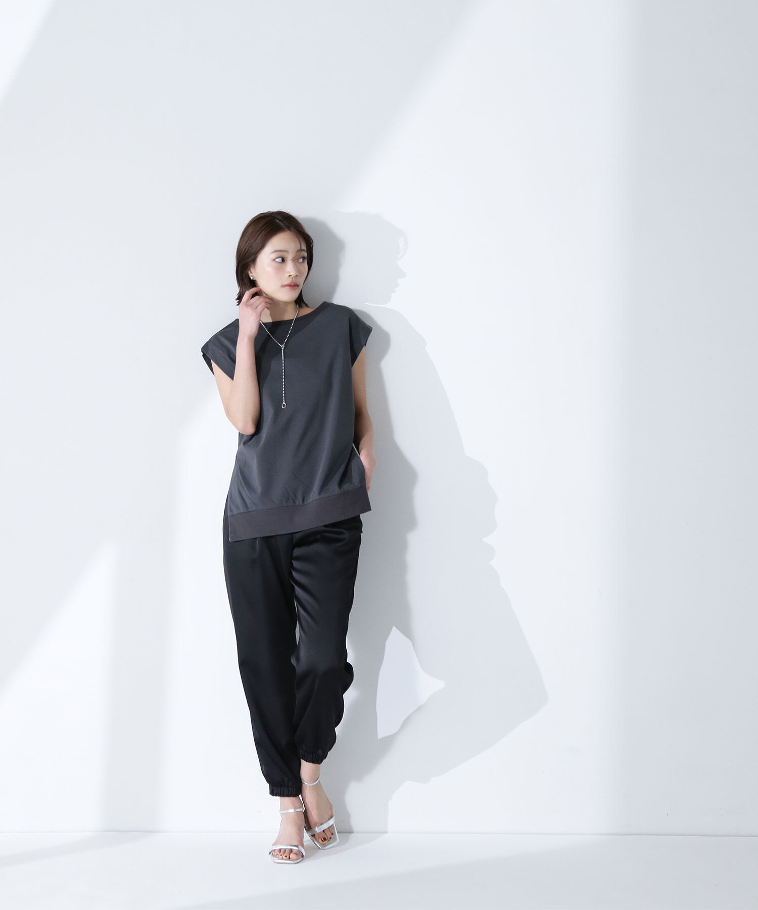  「サテンジョガーパンツ」|その他|