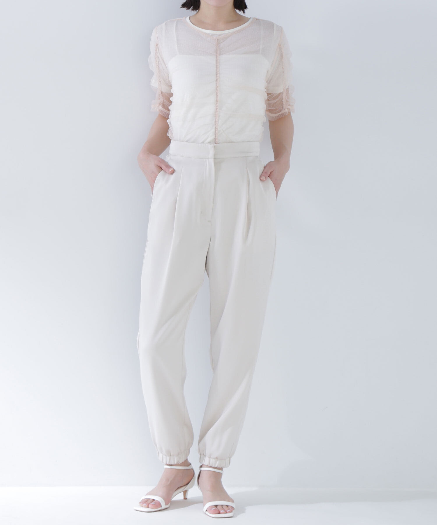  「サテンジョガーパンツ」|その他|