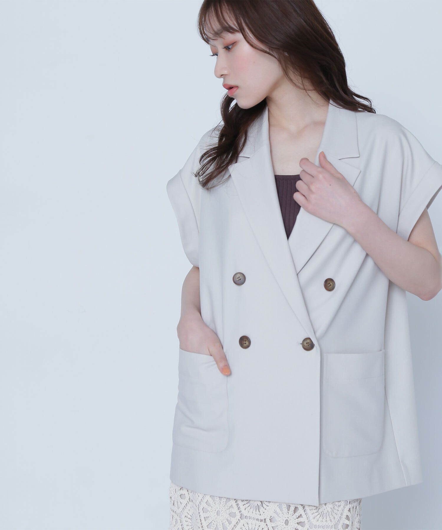  「ダブルブレストボクシージレ」|ブルゾン・スタジャン|