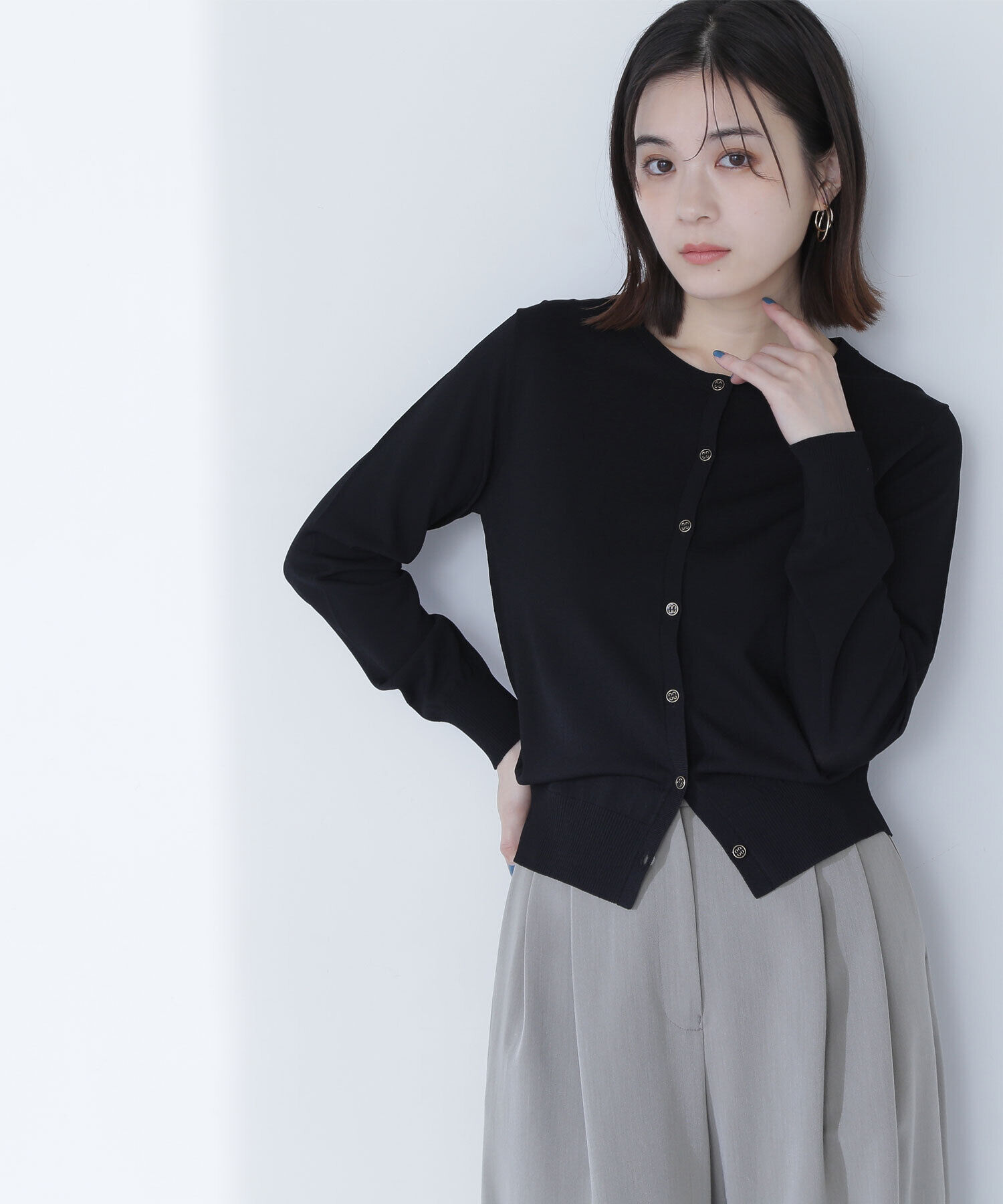  「レーヨンナイロンカーディガン」|ニット・セーター|