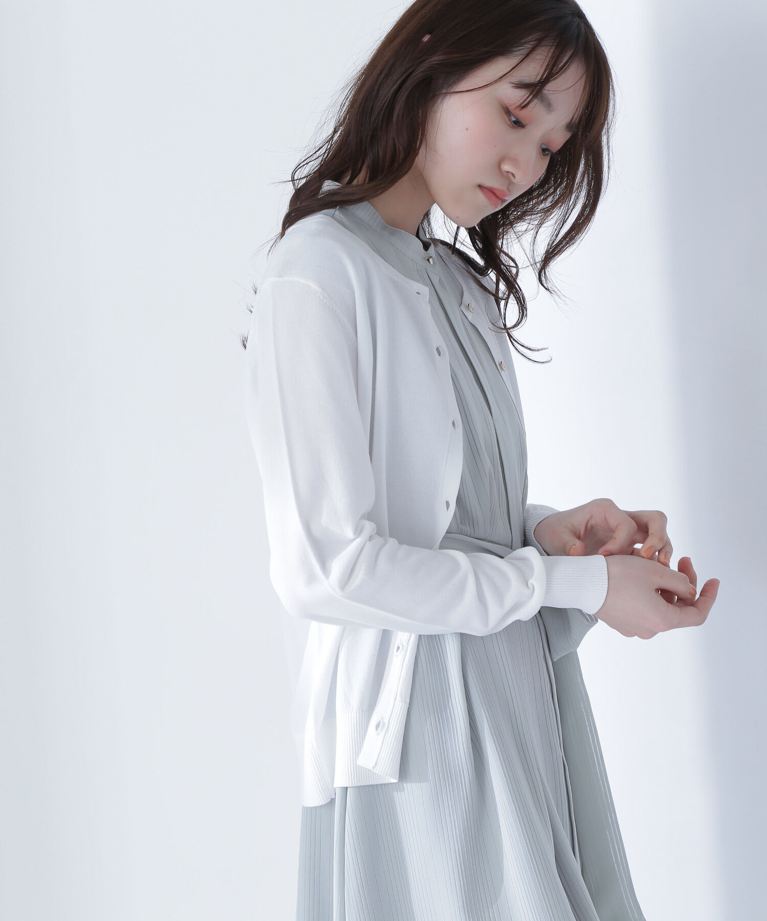  「レーヨンナイロンカーディガン」|ニット・セーター|