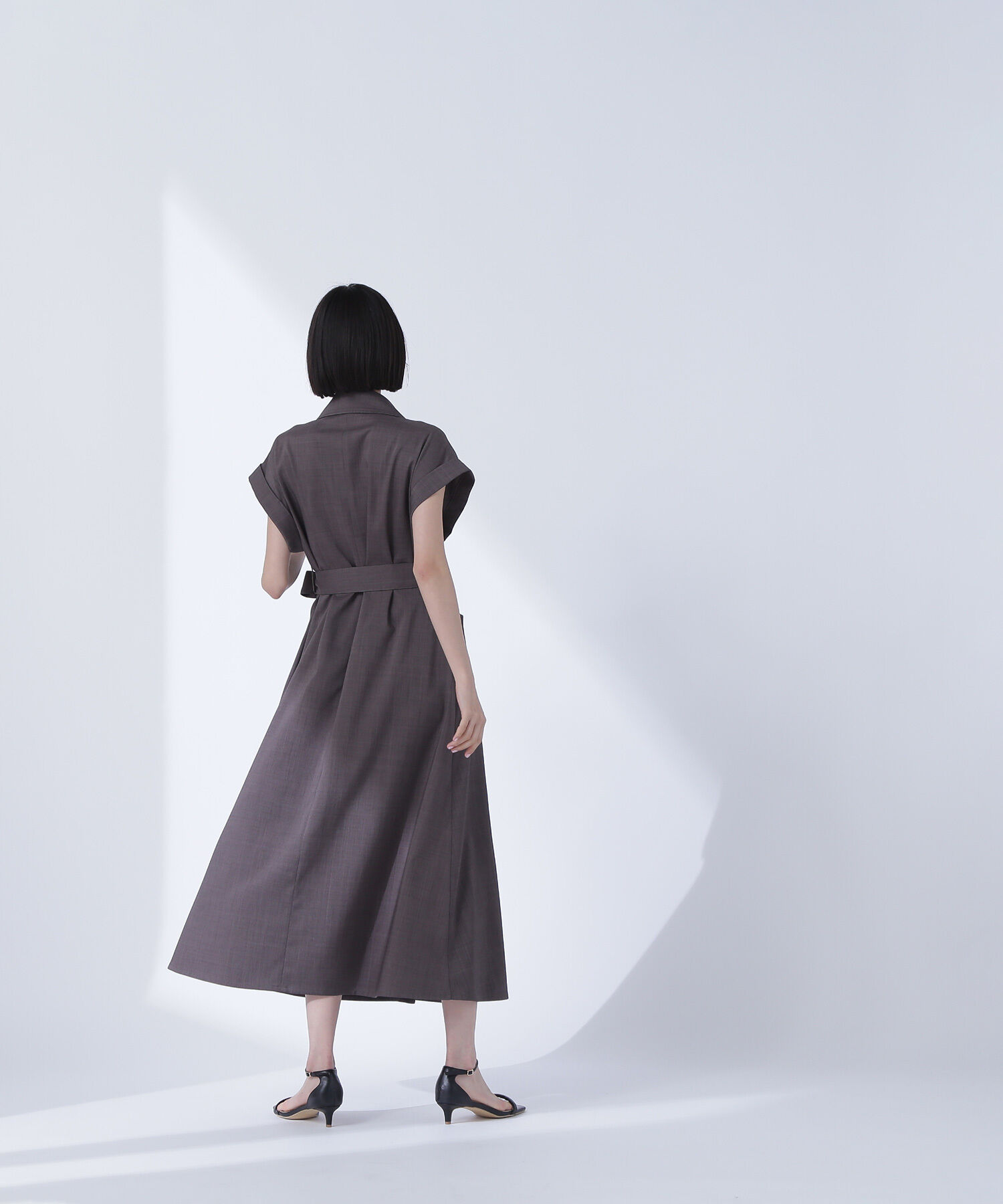  「ベルテッドトレンチワンピース」|ワンピース|