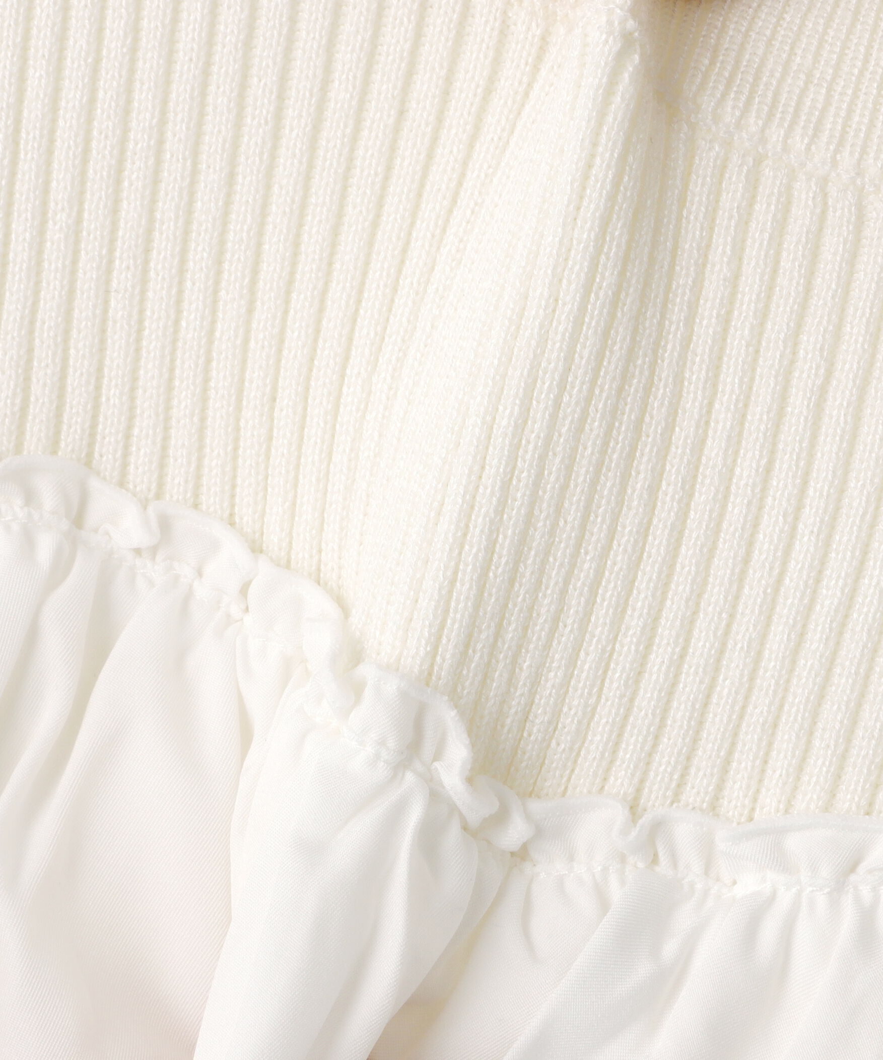  「タフタドッキングオフショルニット」|ニット・セーター|