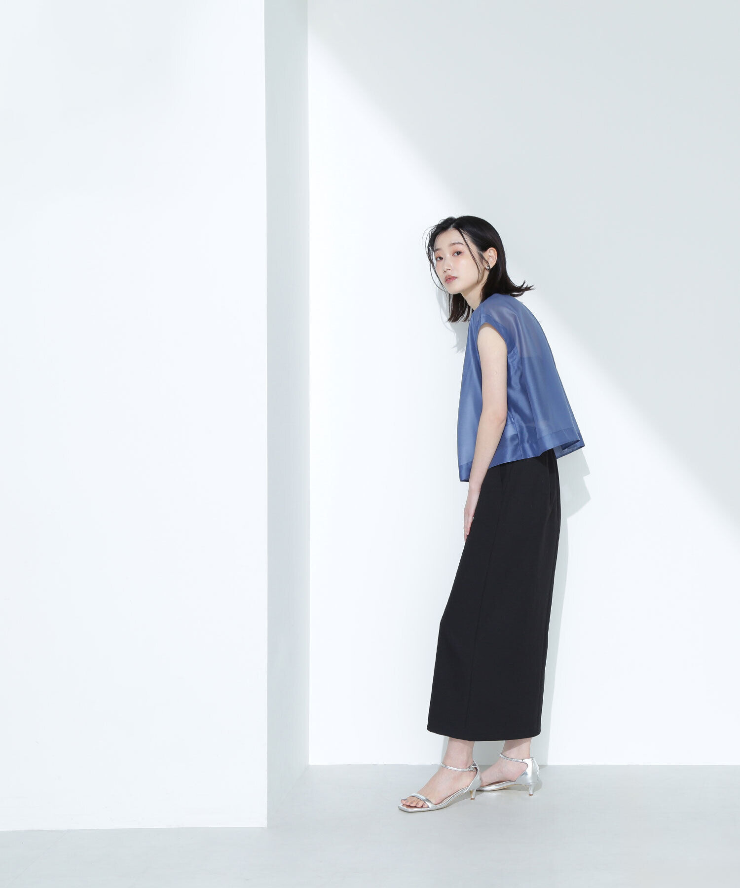  「シアークロップドブラウス」|シャツ・ブラウス|