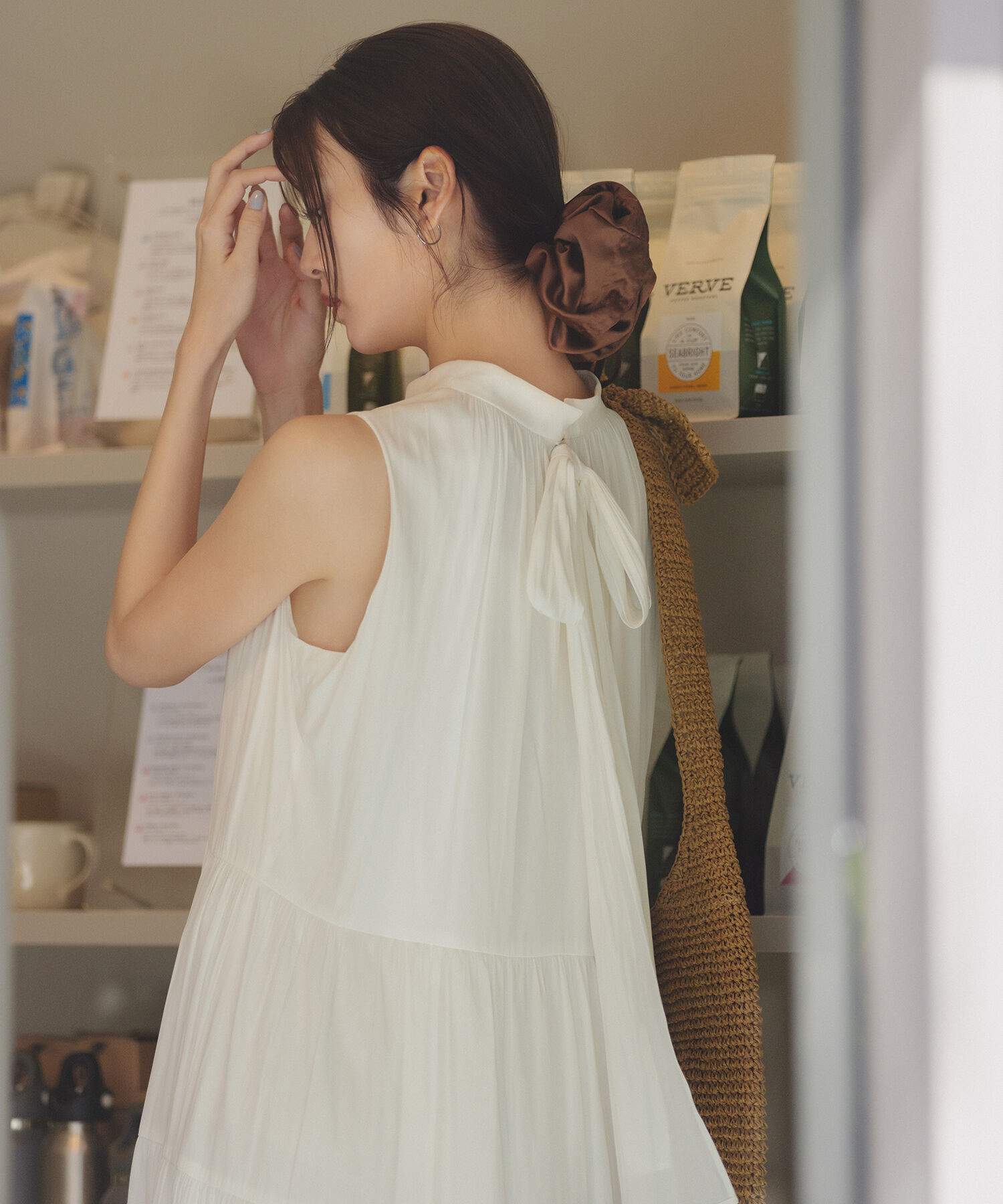  「バックリボンティアードワンピース」|ワンピース|