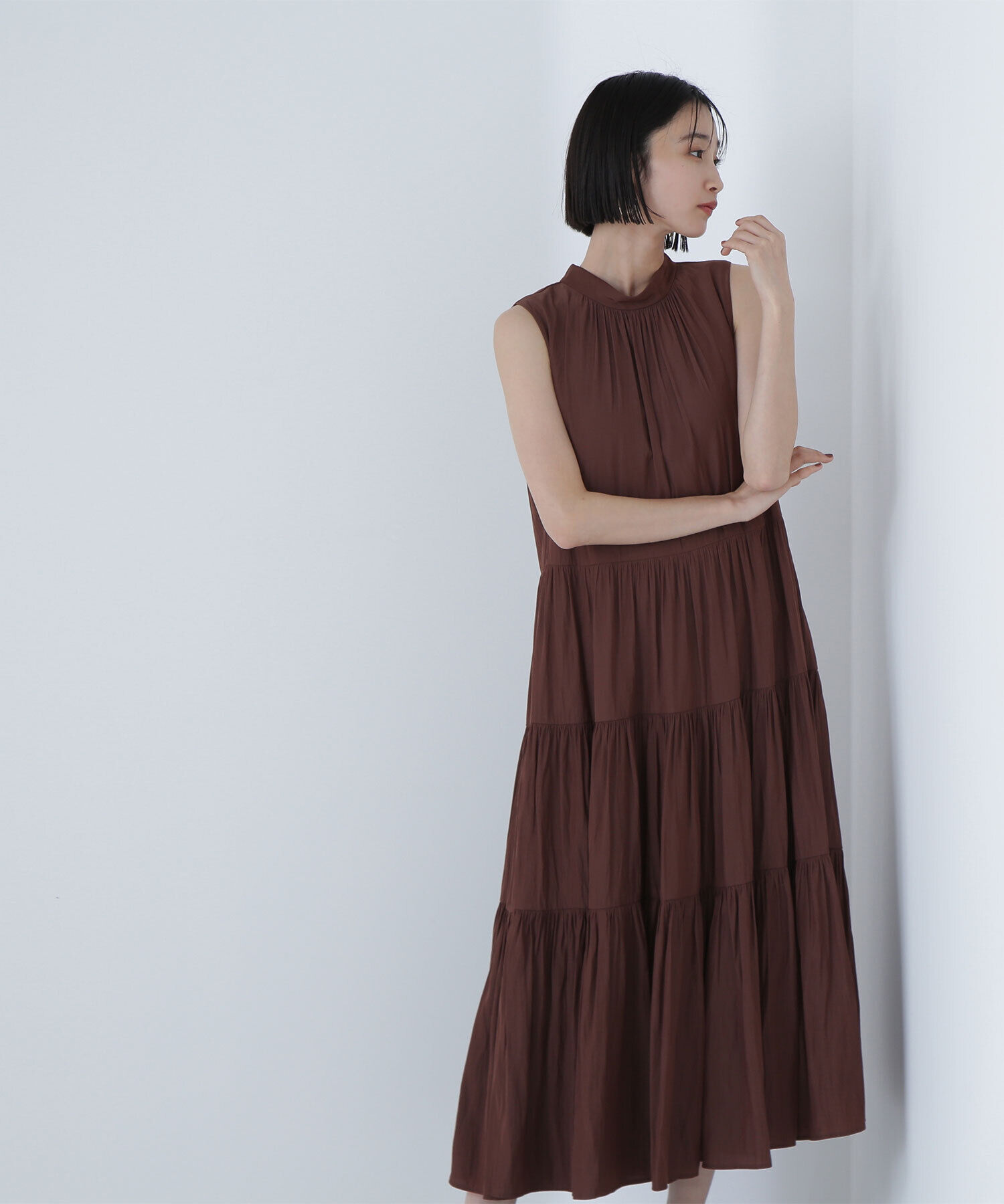  「バックリボンティアードワンピース」|ワンピース|