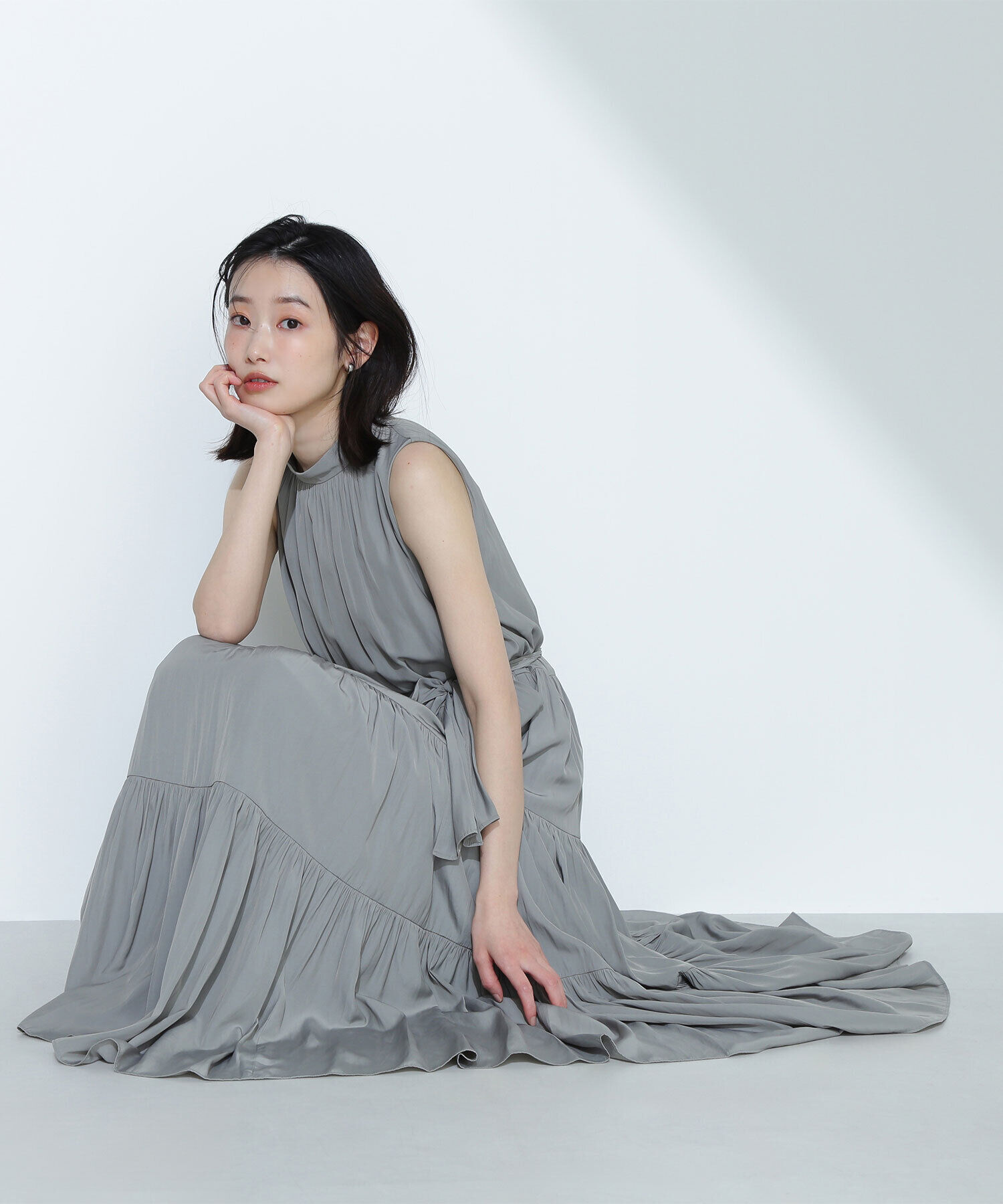  「バックリボンティアードワンピース」|ワンピース|オリーブグリ