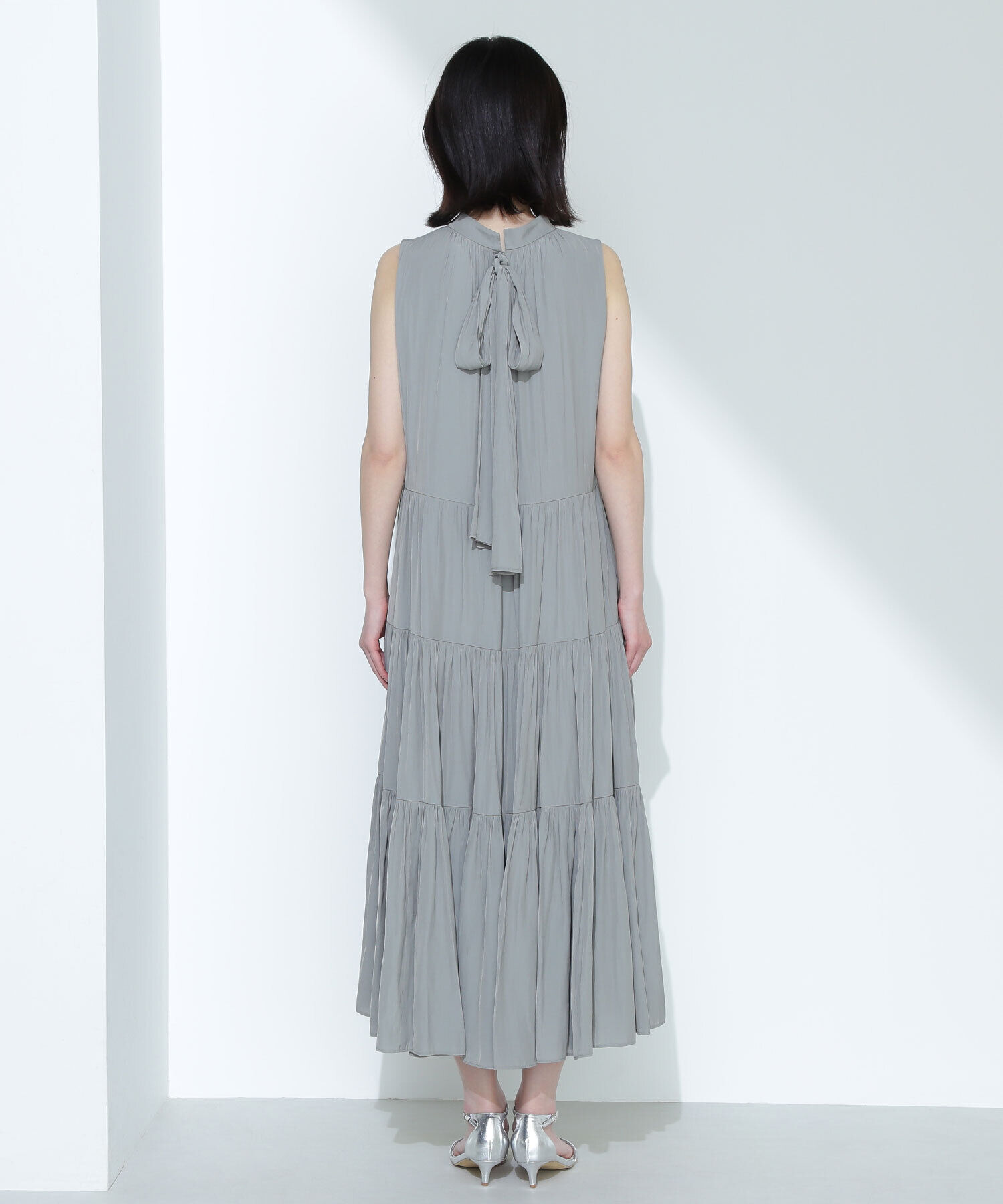  「バックリボンティアードワンピース」|ワンピース|
