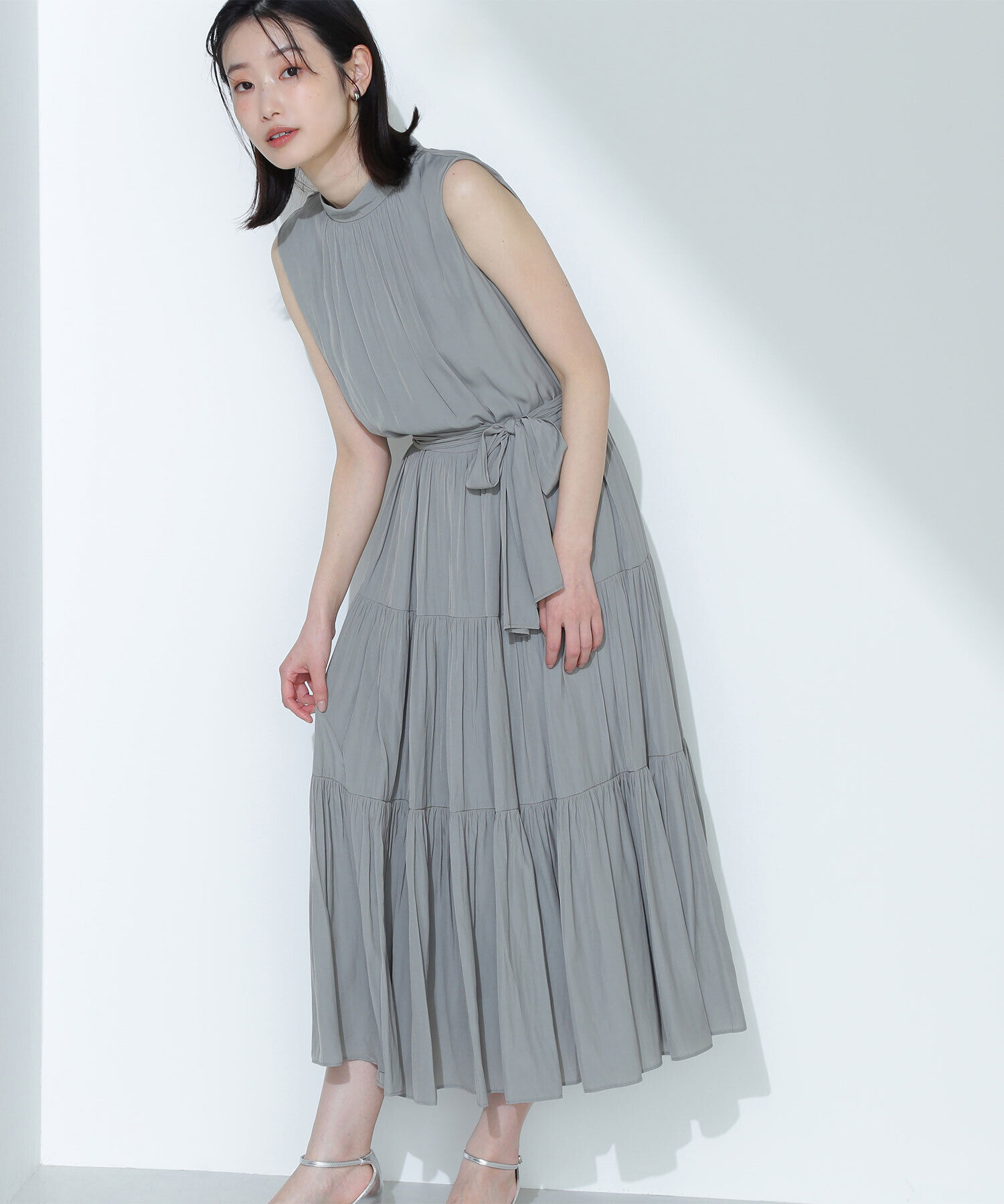  「バックリボンティアードワンピース」|ワンピース|