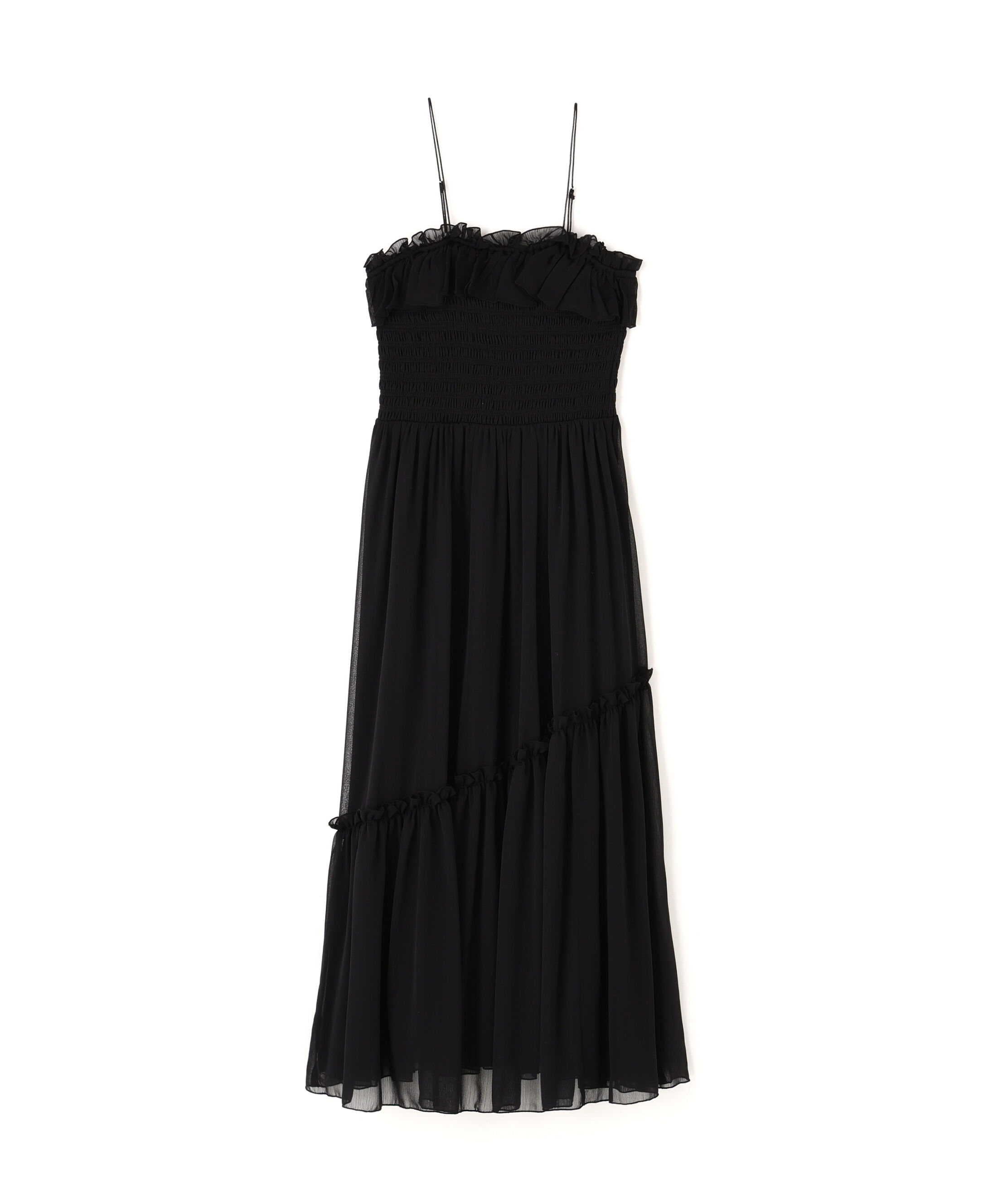  「フリルシャーリングキャミワンピース」|ワンピース|