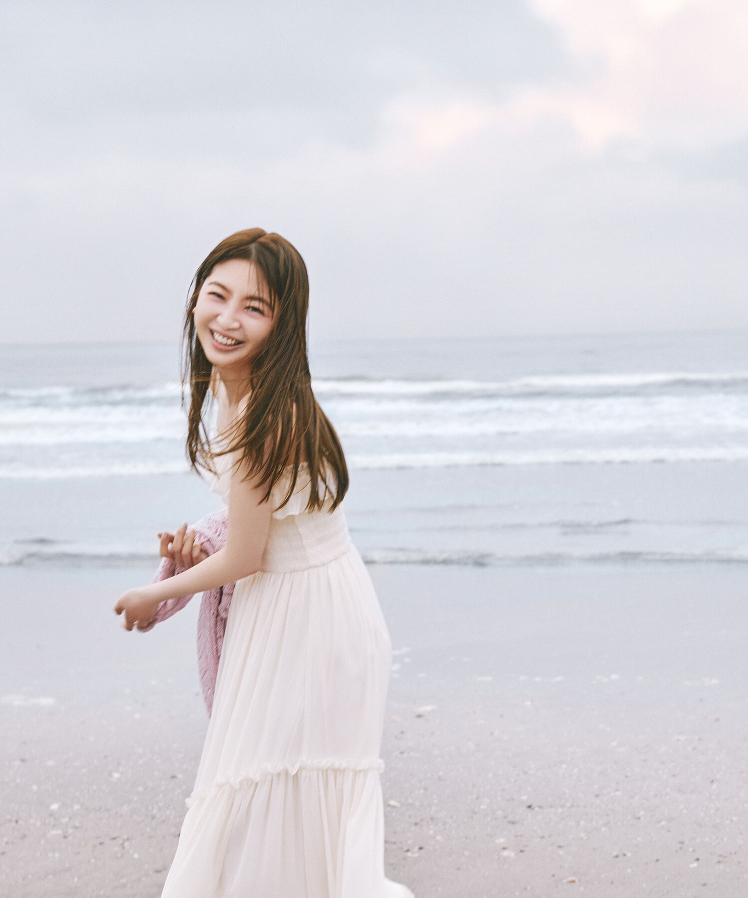  「フリルシャーリングキャミワンピース」|ワンピース|