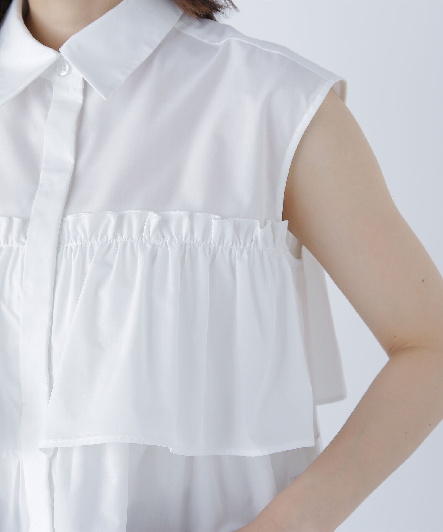  「ティアードフリルシャツ」|シャツ・ブラウス|