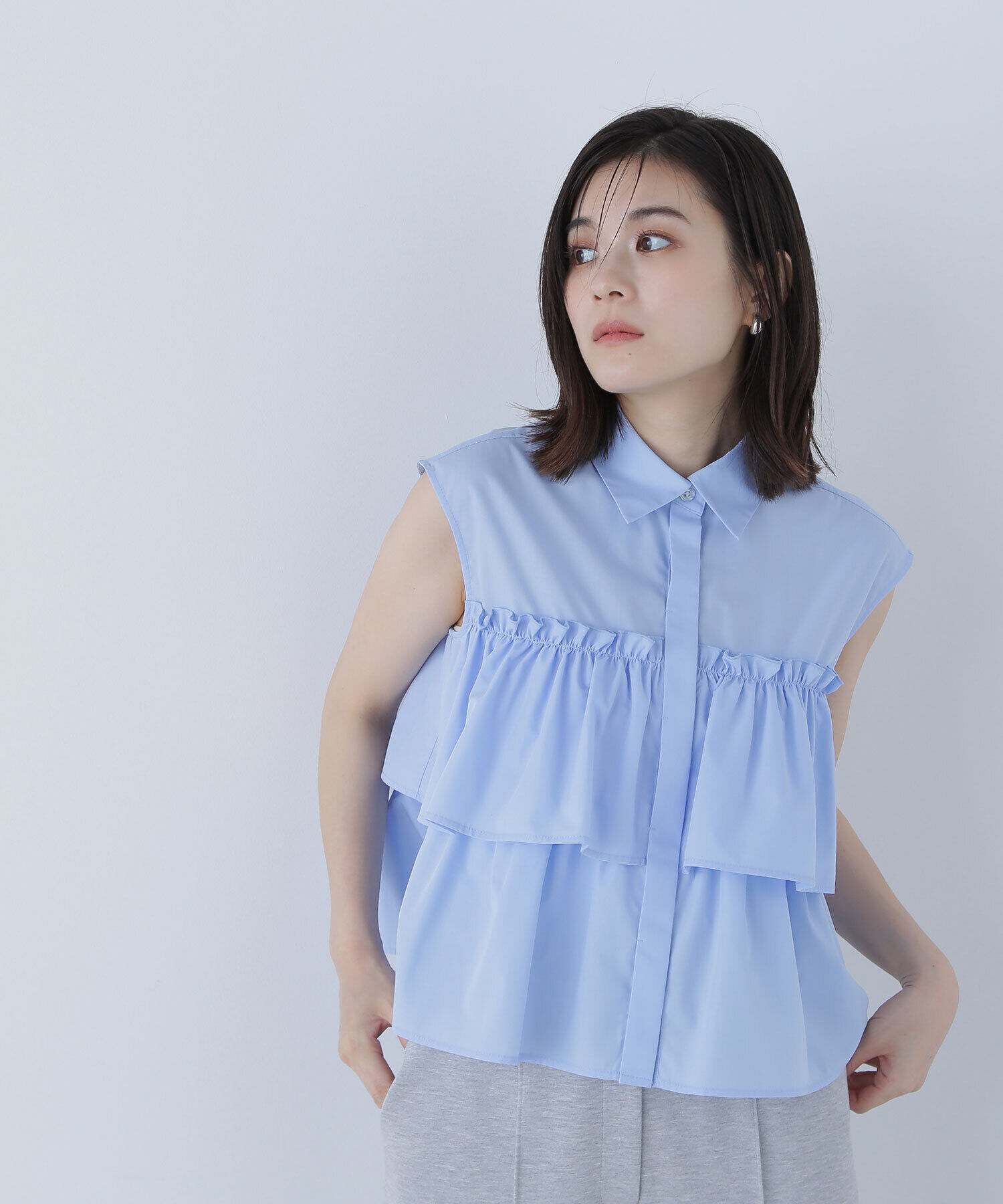  「ティアードフリルシャツ」|シャツ・ブラウス|