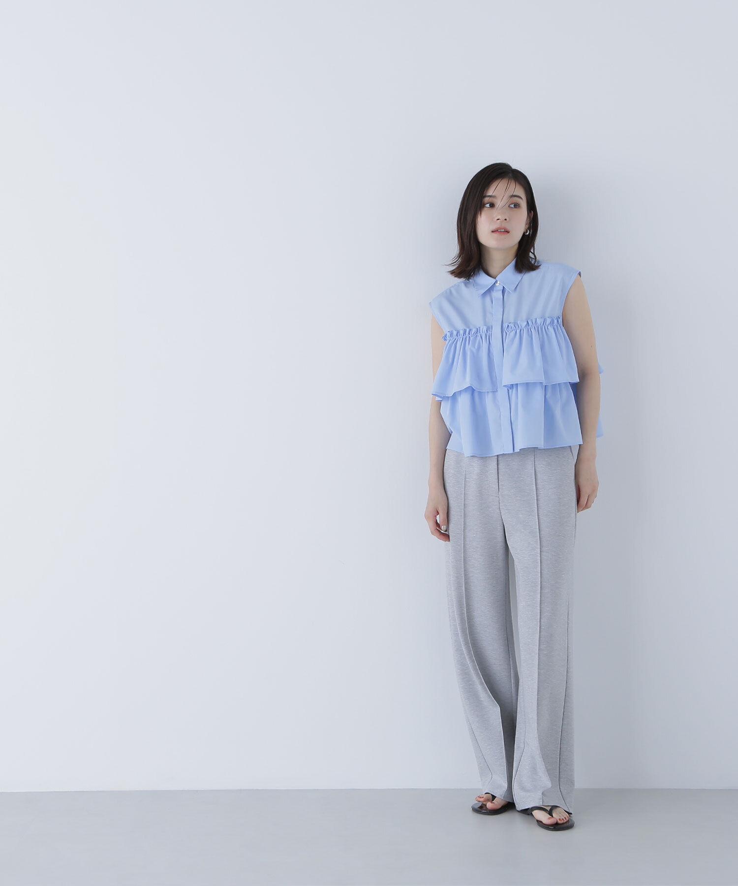  「ティアードフリルシャツ」|シャツ・ブラウス|