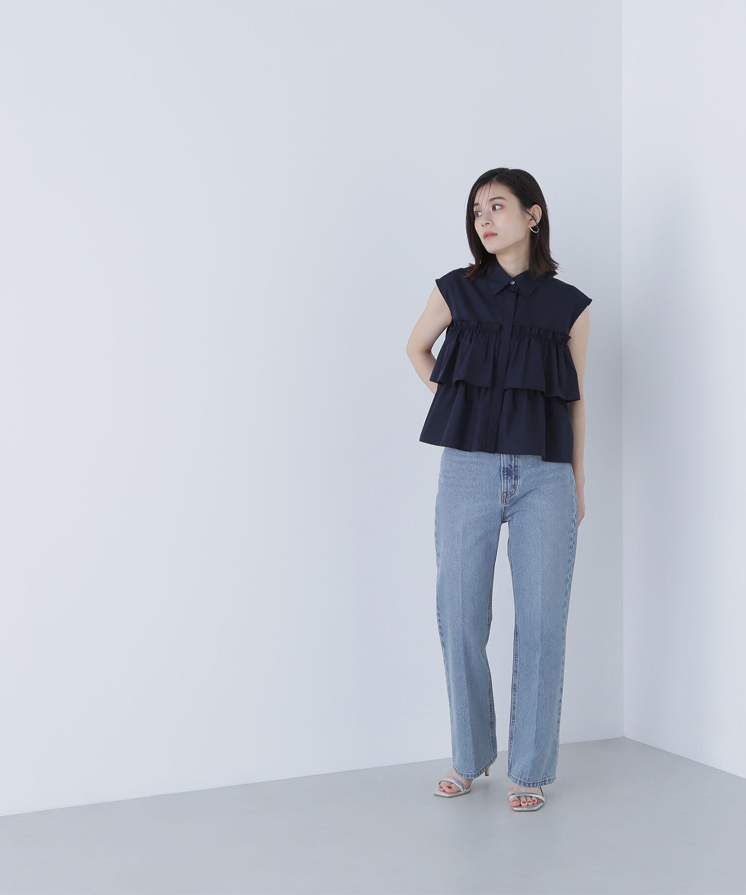  「ティアードフリルシャツ」|シャツ・ブラウス|