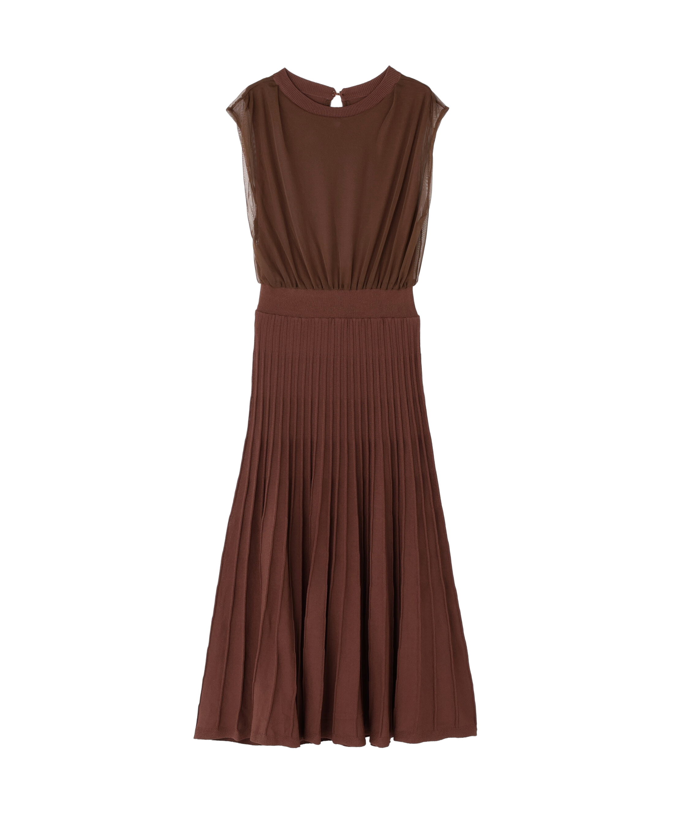  「チュールドッキングニットワンピース」|ワンピース|