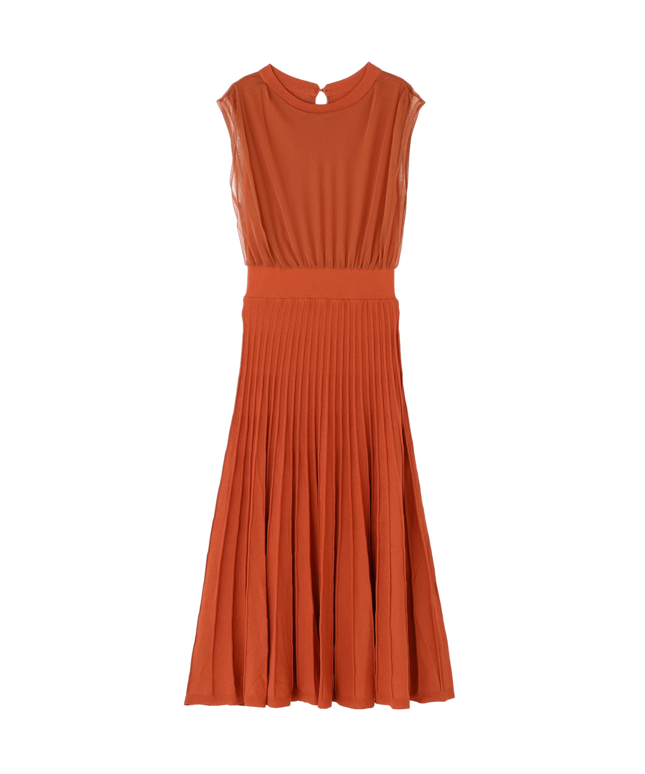  「チュールドッキングニットワンピース」|ワンピース|