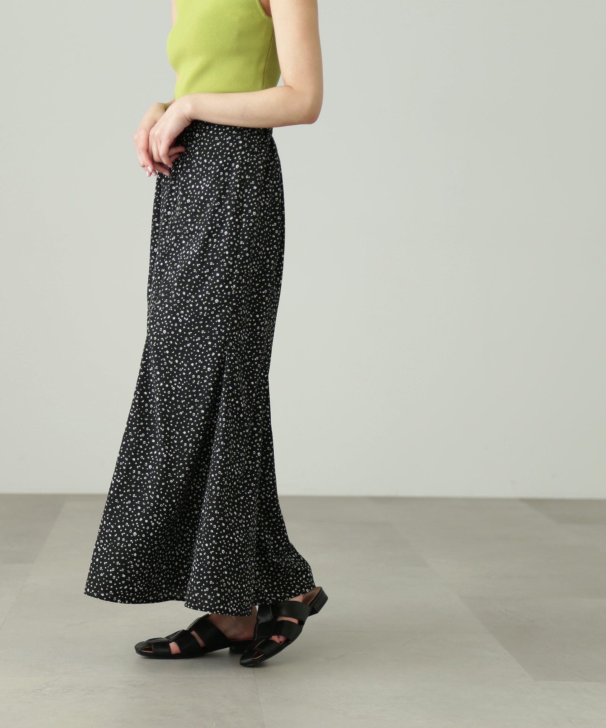  「[Sシリーズ対応商品]フラワープリントマーメイドスカート」|スカート|