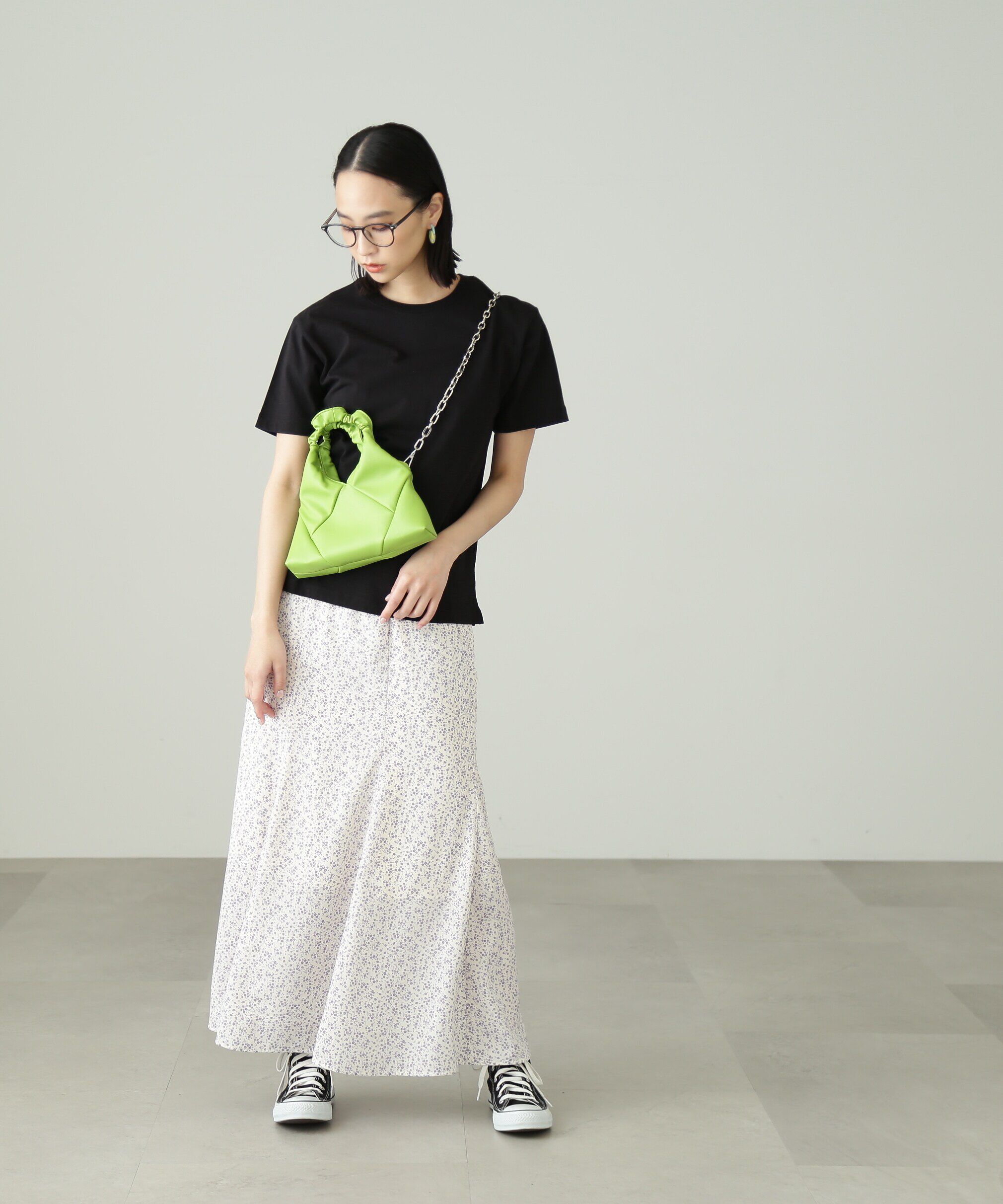  「[Sシリーズ対応商品]フラワープリントマーメイドスカート」|スカート|