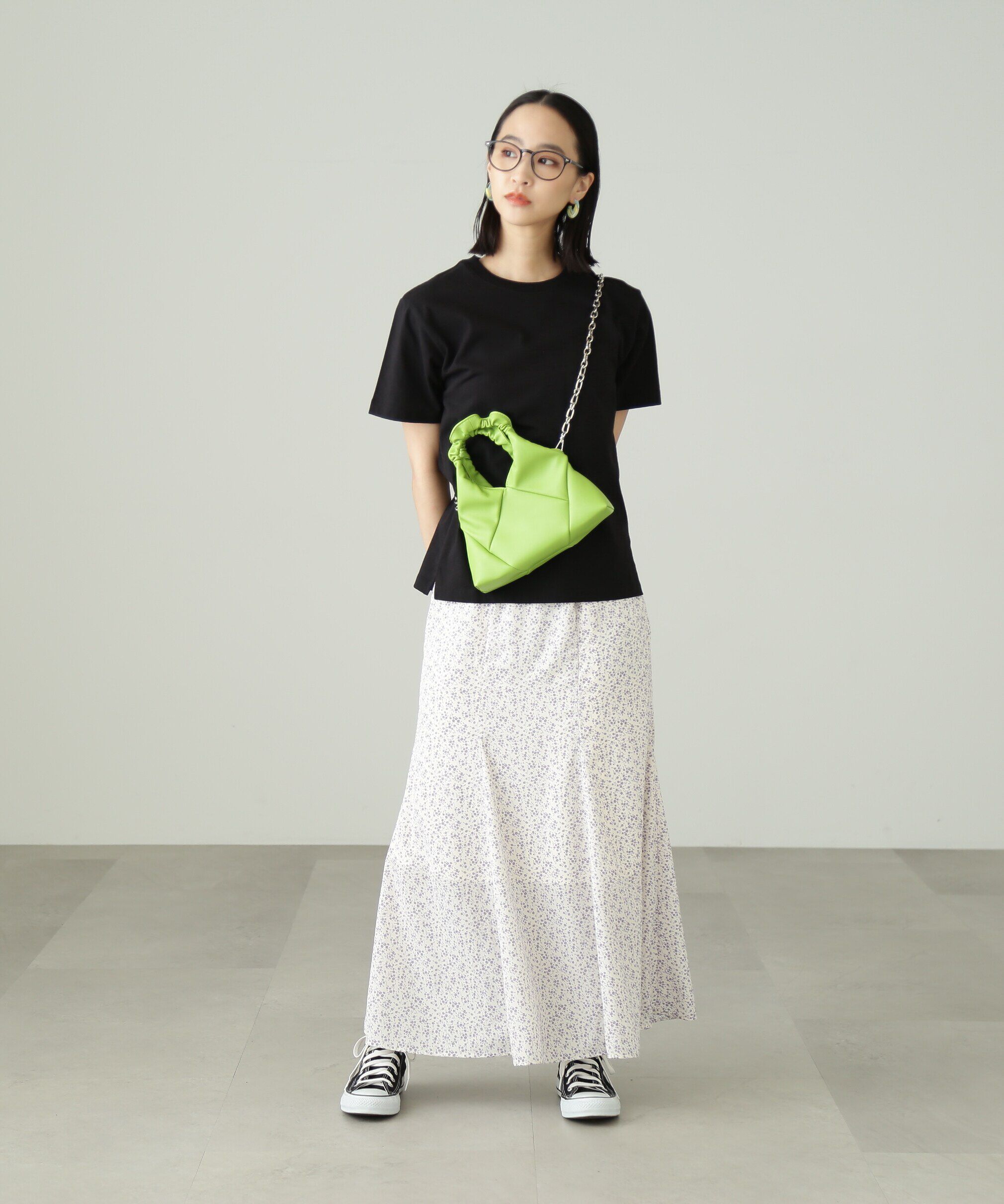  「[Sシリーズ対応商品]フラワープリントマーメイドスカート」|スカート|