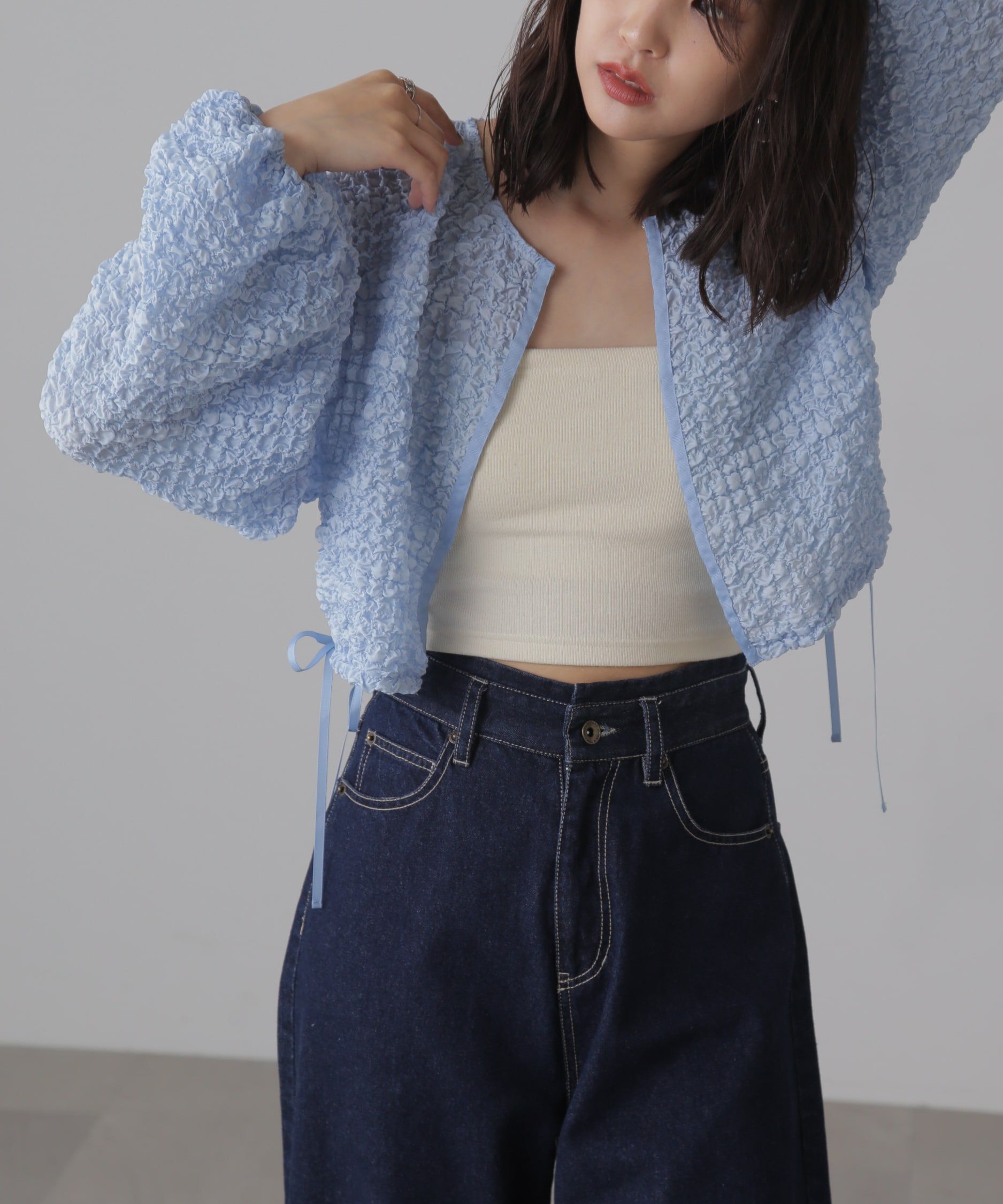  「ぽこぽこシアーブルゾン」|ブルゾン・スタジャン|