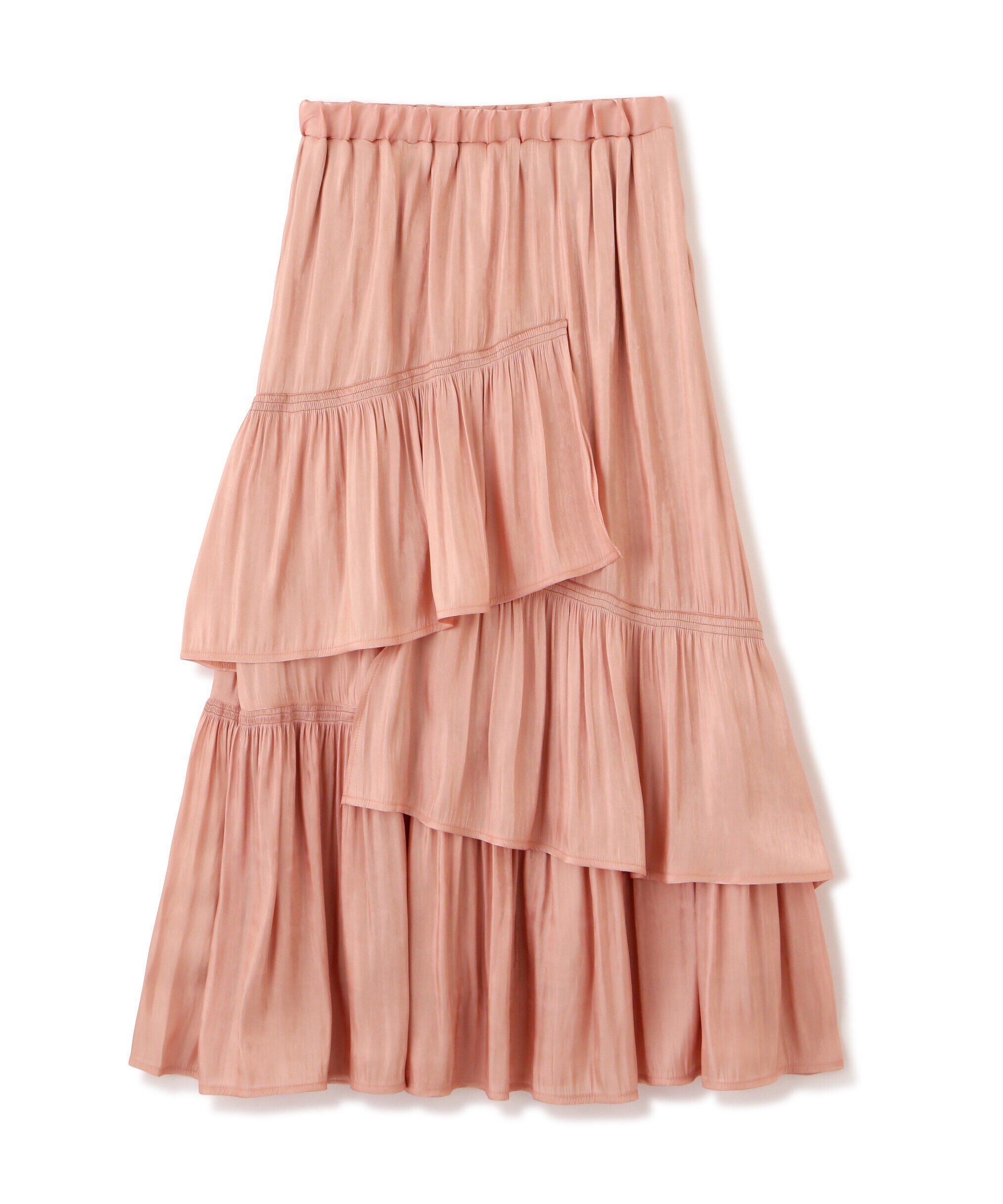  「アシメシャーリングティアードスカート」|スカート|