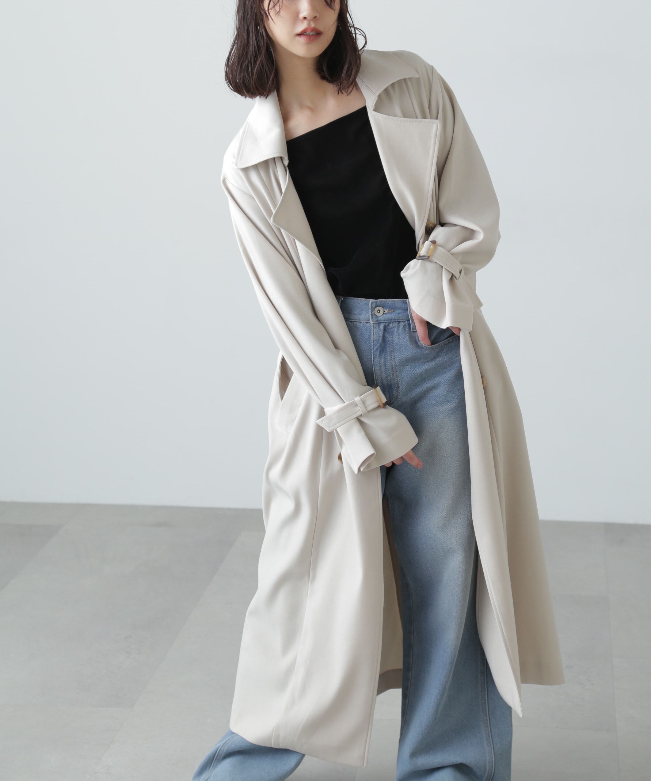  「ケープ付きロングトレンチコート」|その他|