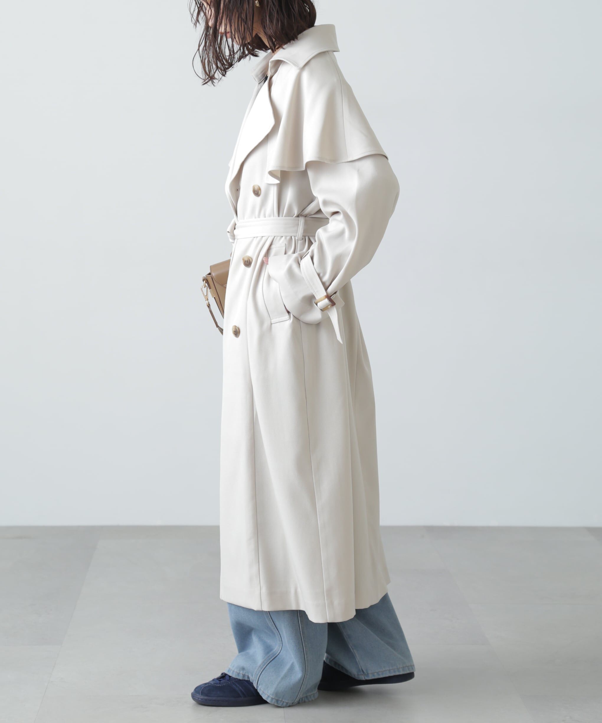  「ケープ付きロングトレンチコート」|その他|