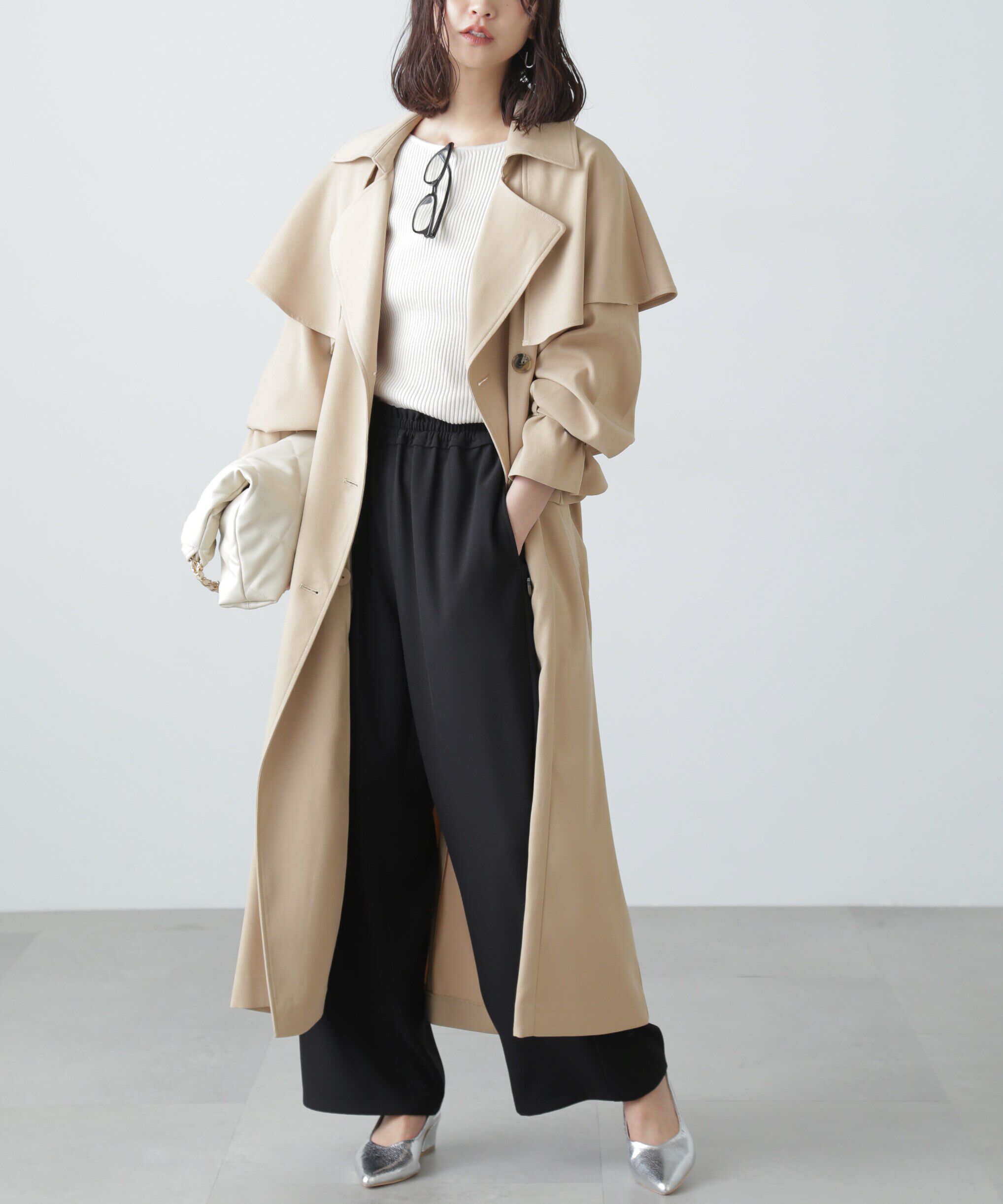  「ケープ付きロングトレンチコート」|その他|