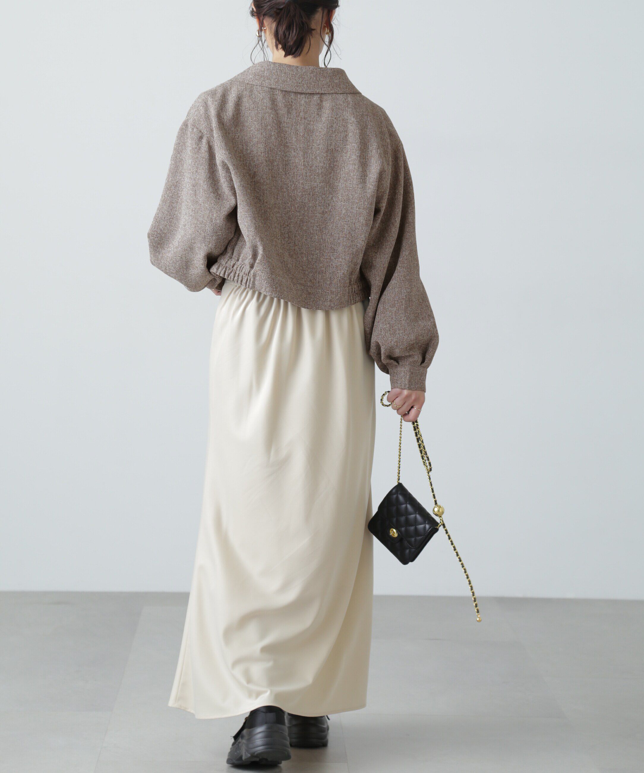  「ツイードジップブルゾン」|ブルゾン・スタジャン|