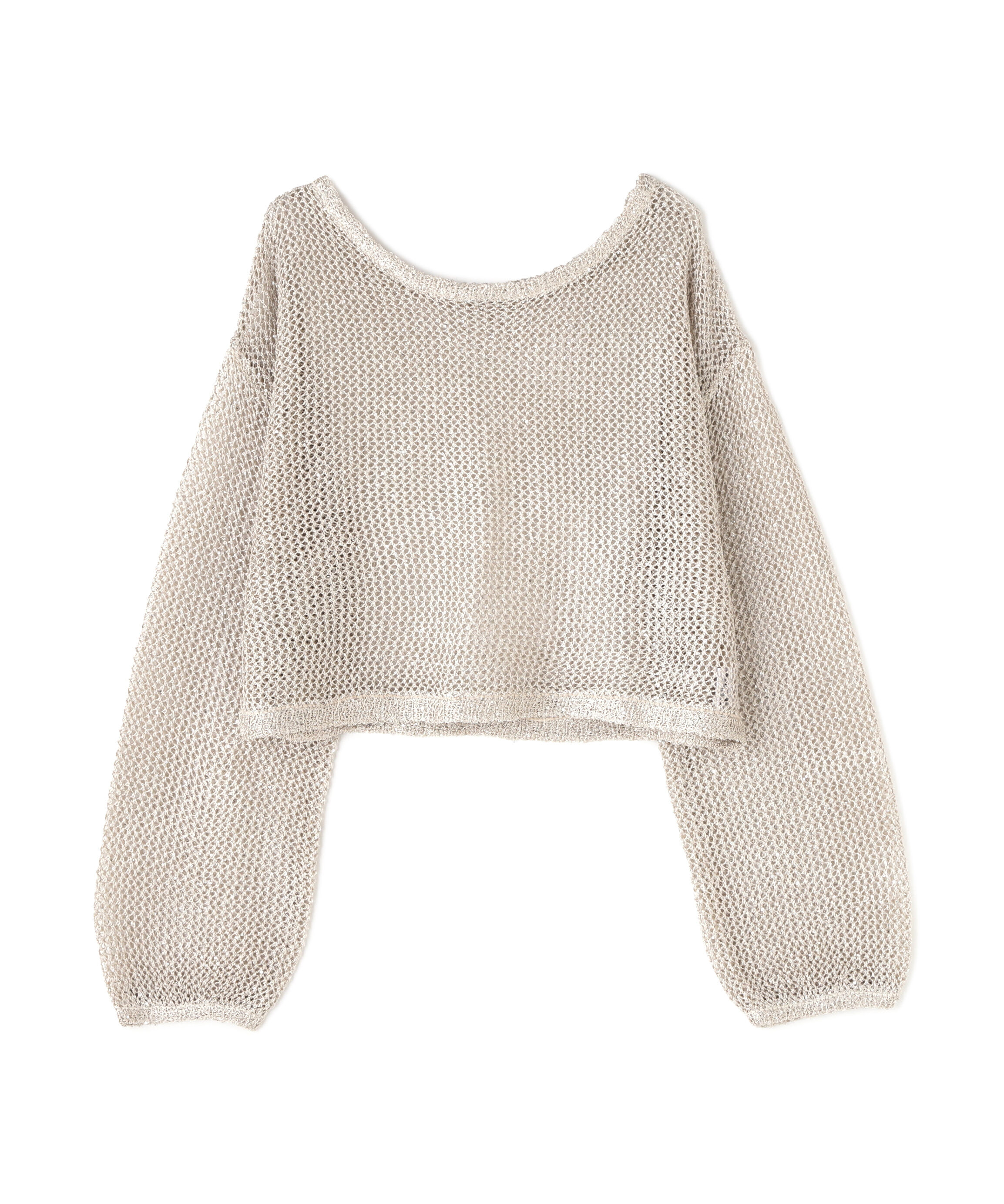  「メッシュスパンコールニット」|ニット・セーター|