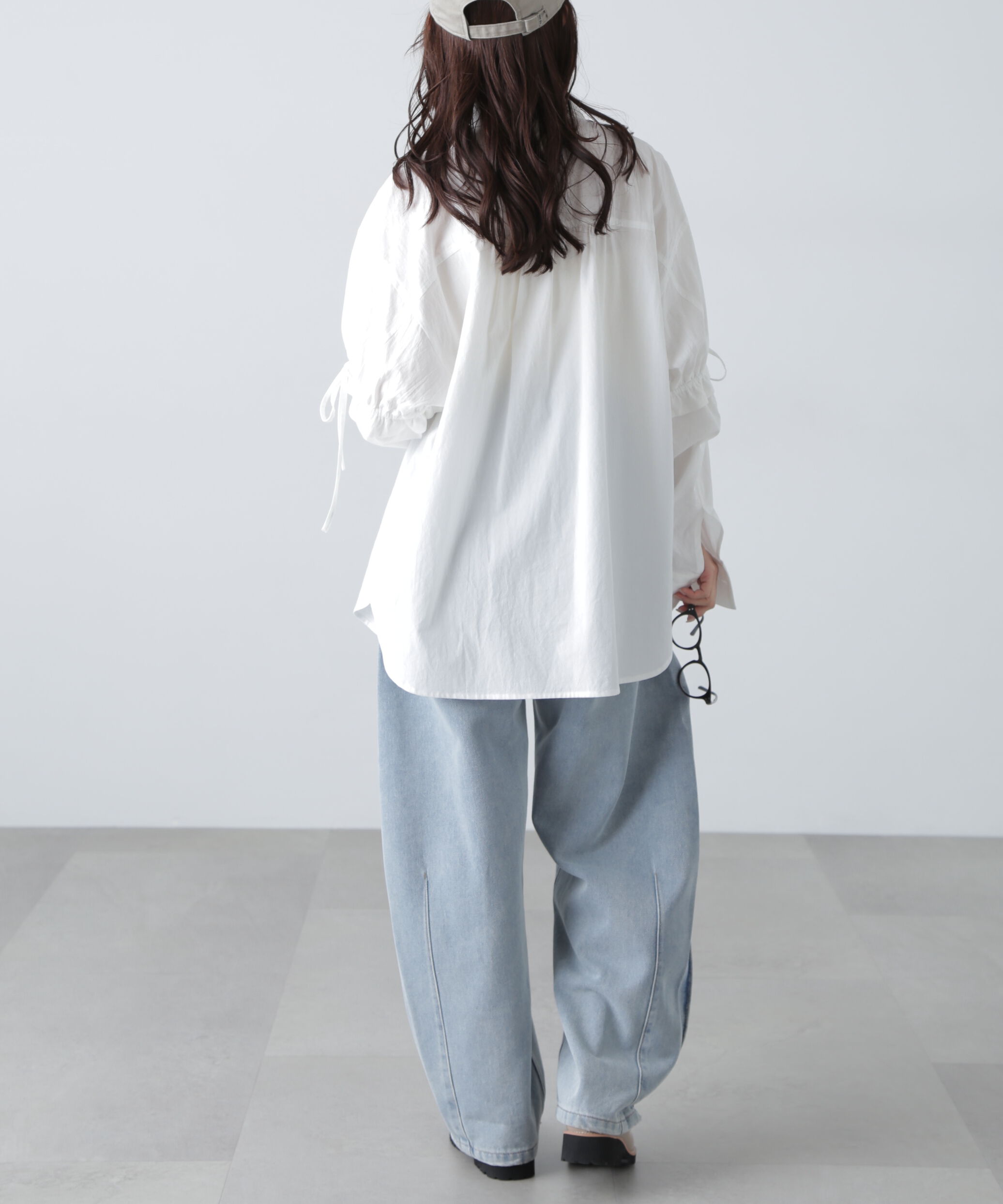  「袖ドロストオーバーシャツ」|シャツ・ブラウス|