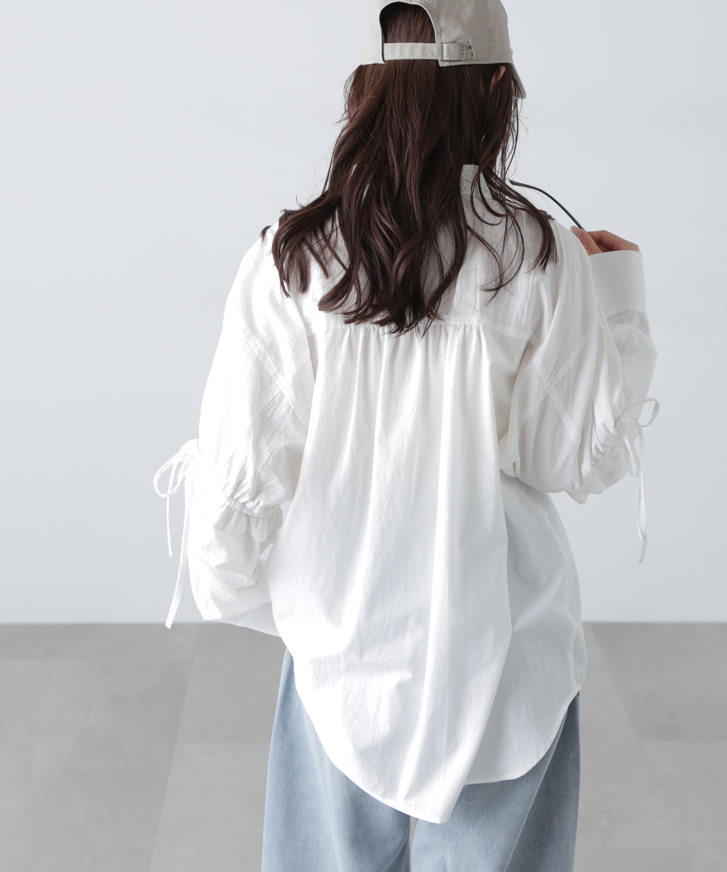  「袖ドロストオーバーシャツ」|シャツ・ブラウス|