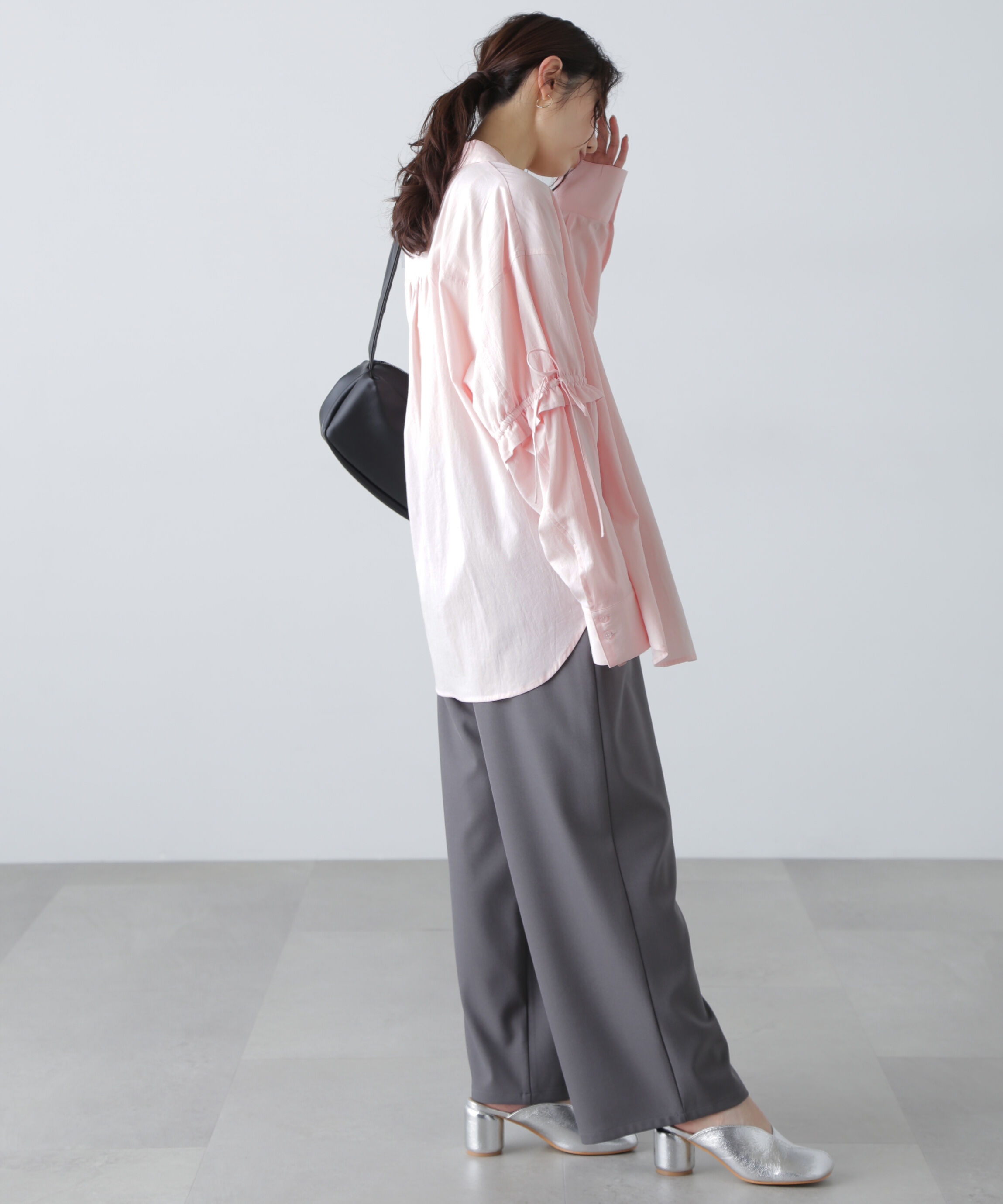  「袖ドロストオーバーシャツ」|シャツ・ブラウス|