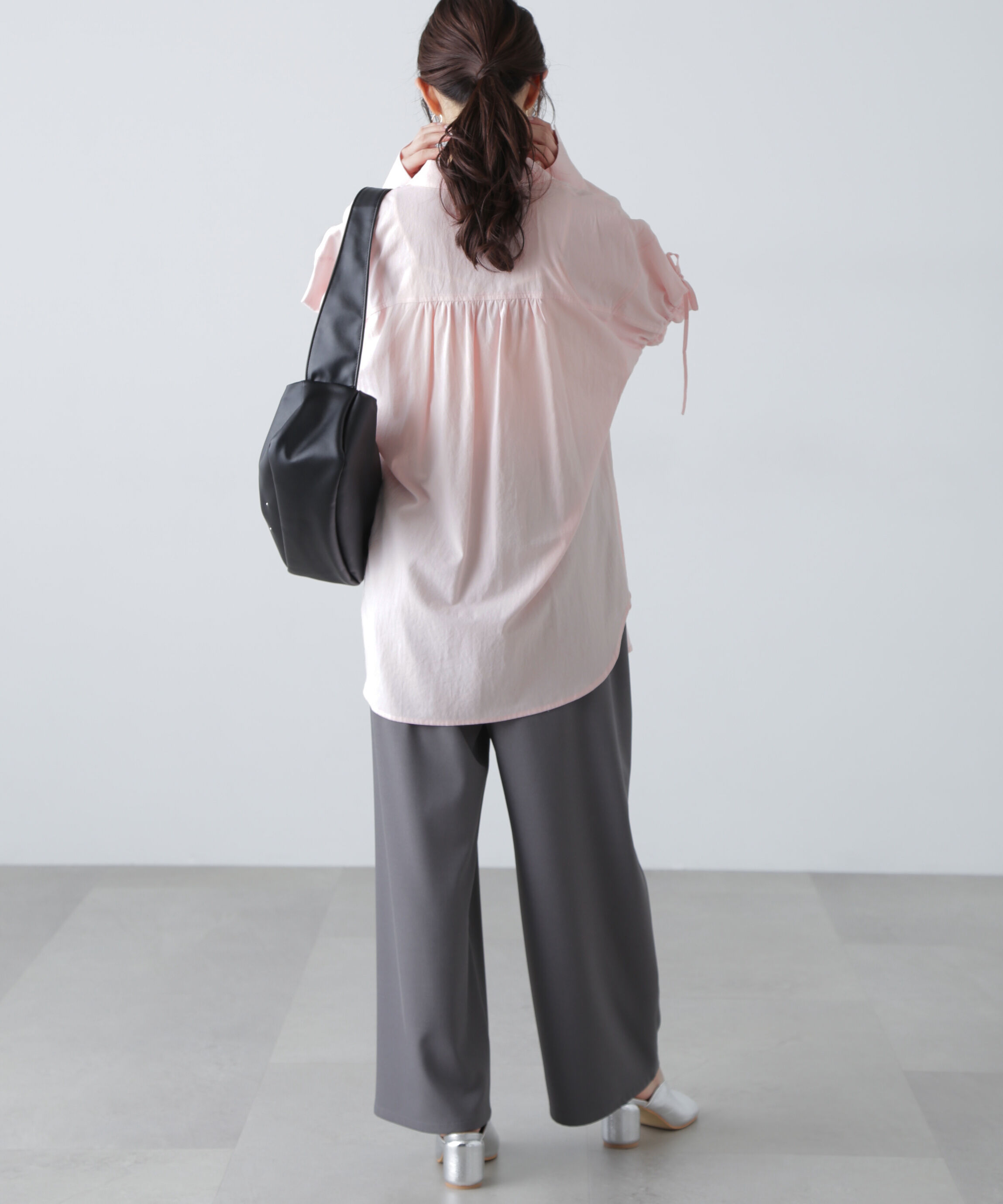  「袖ドロストオーバーシャツ」|シャツ・ブラウス|