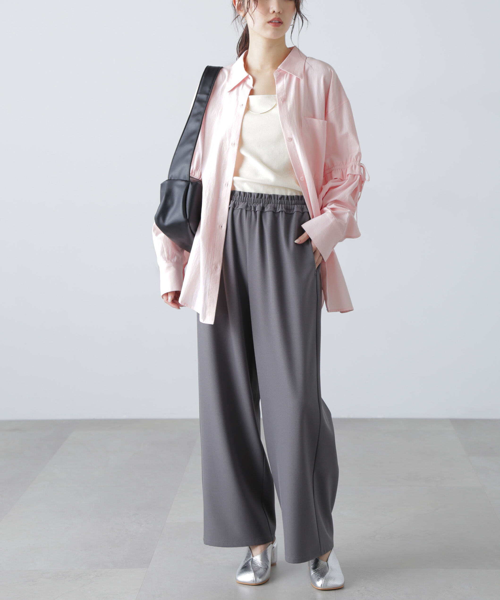  「袖ドロストオーバーシャツ」|シャツ・ブラウス|