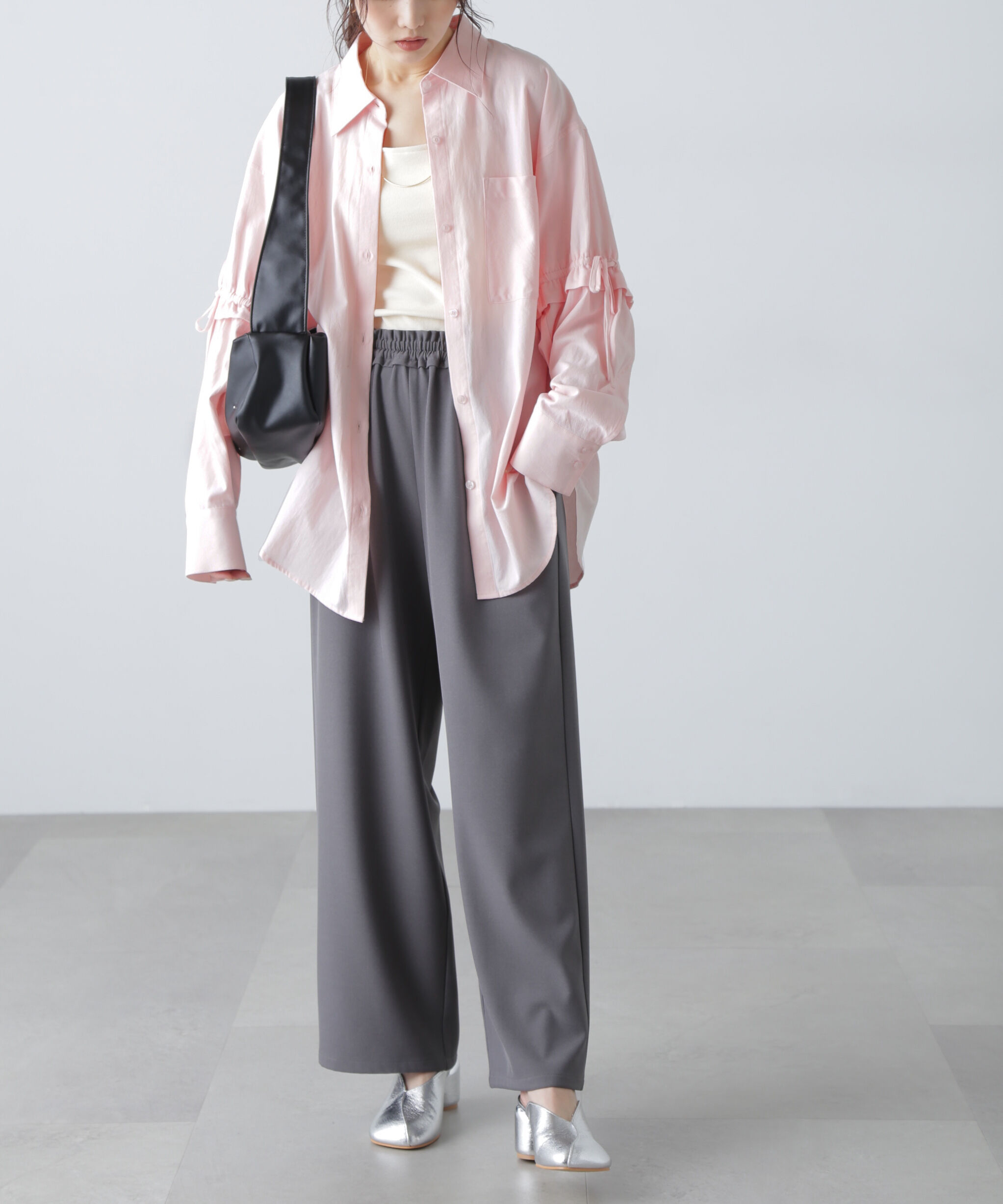  「袖ドロストオーバーシャツ」|シャツ・ブラウス|