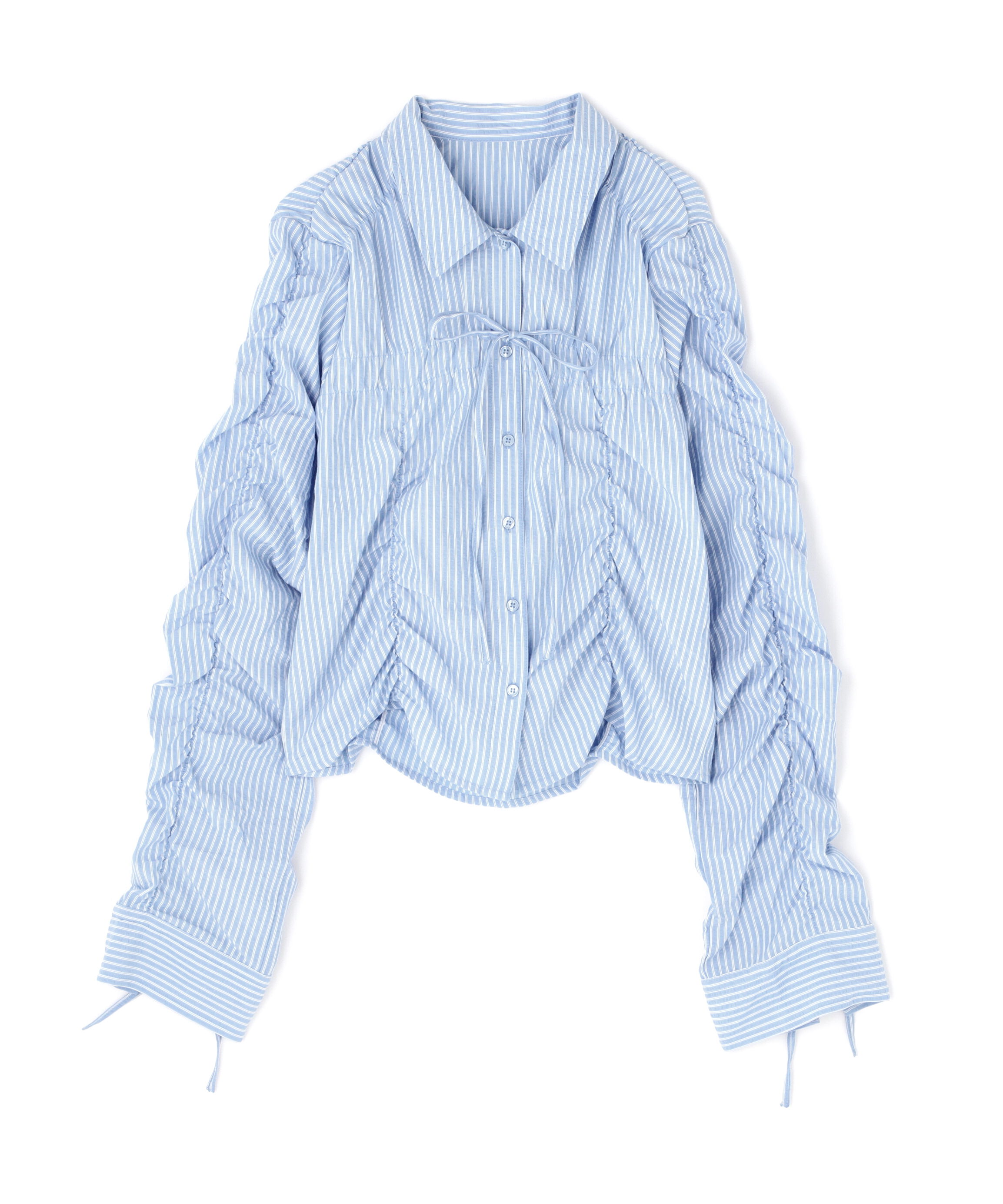  「シャーリングストライプシャツ」|シャツ・ブラウス|