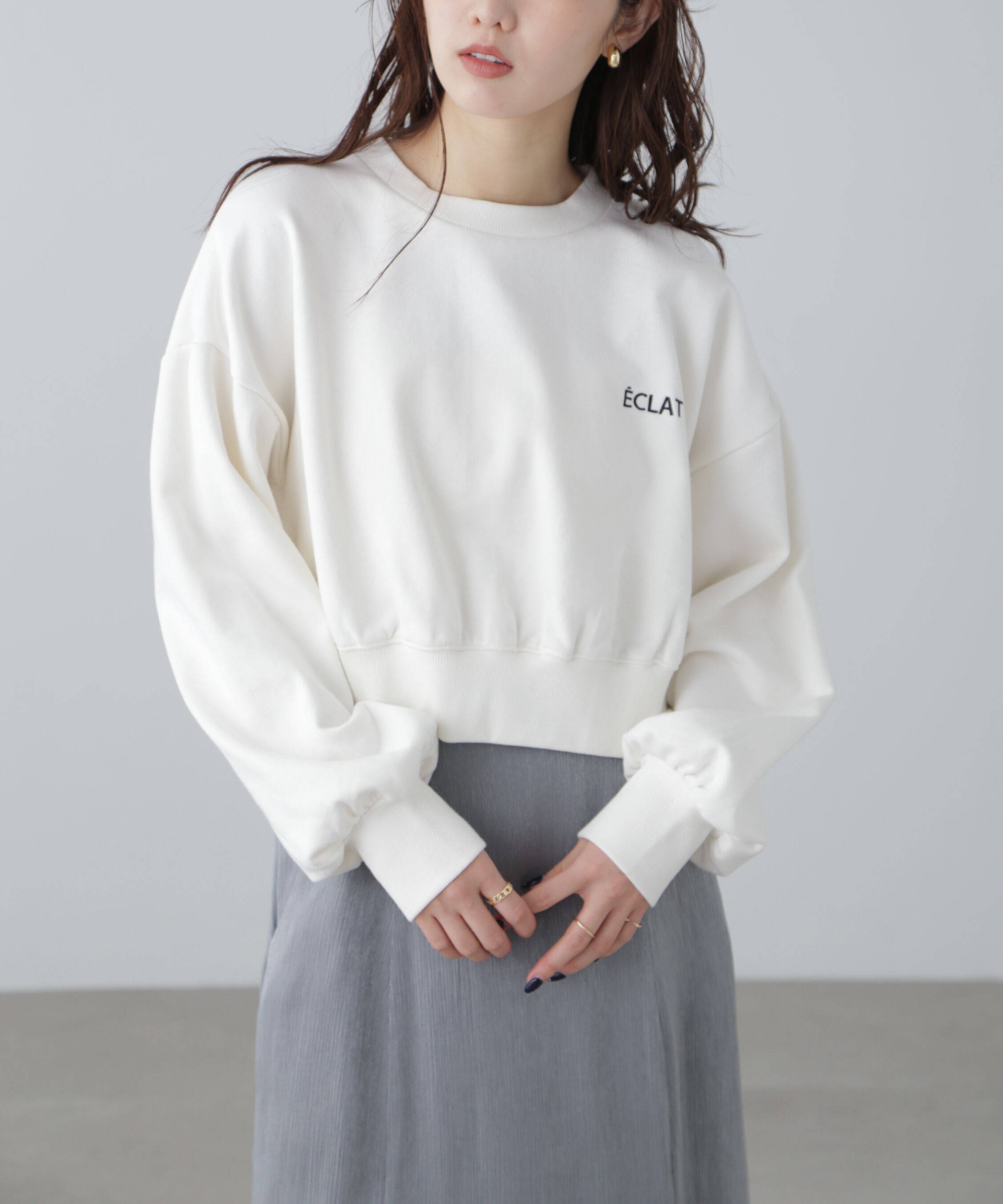  「ワンポイント刺繍スウェット」|Tシャツ・カットソー|