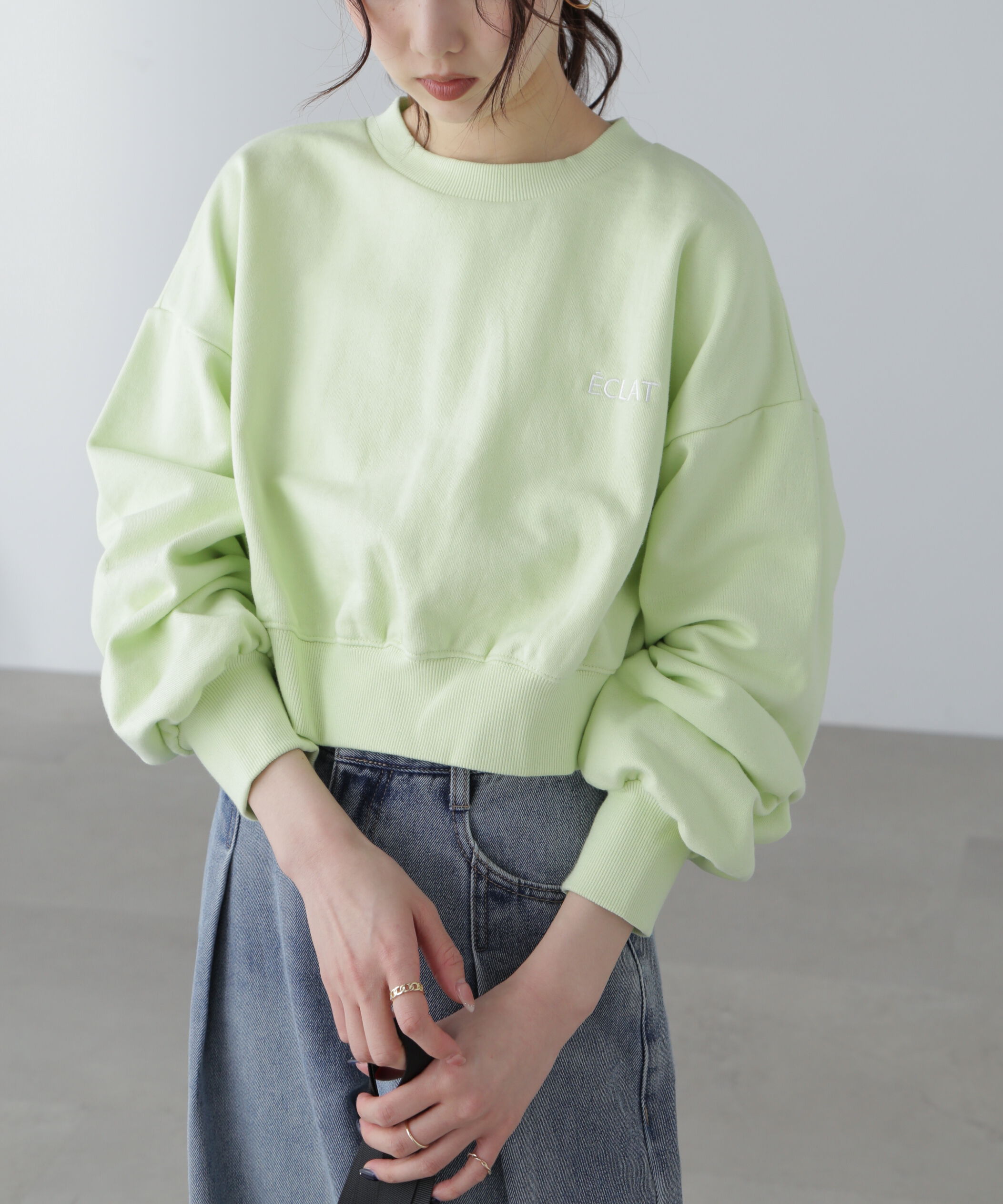  「ワンポイント刺繍スウェット」|Tシャツ・カットソー|