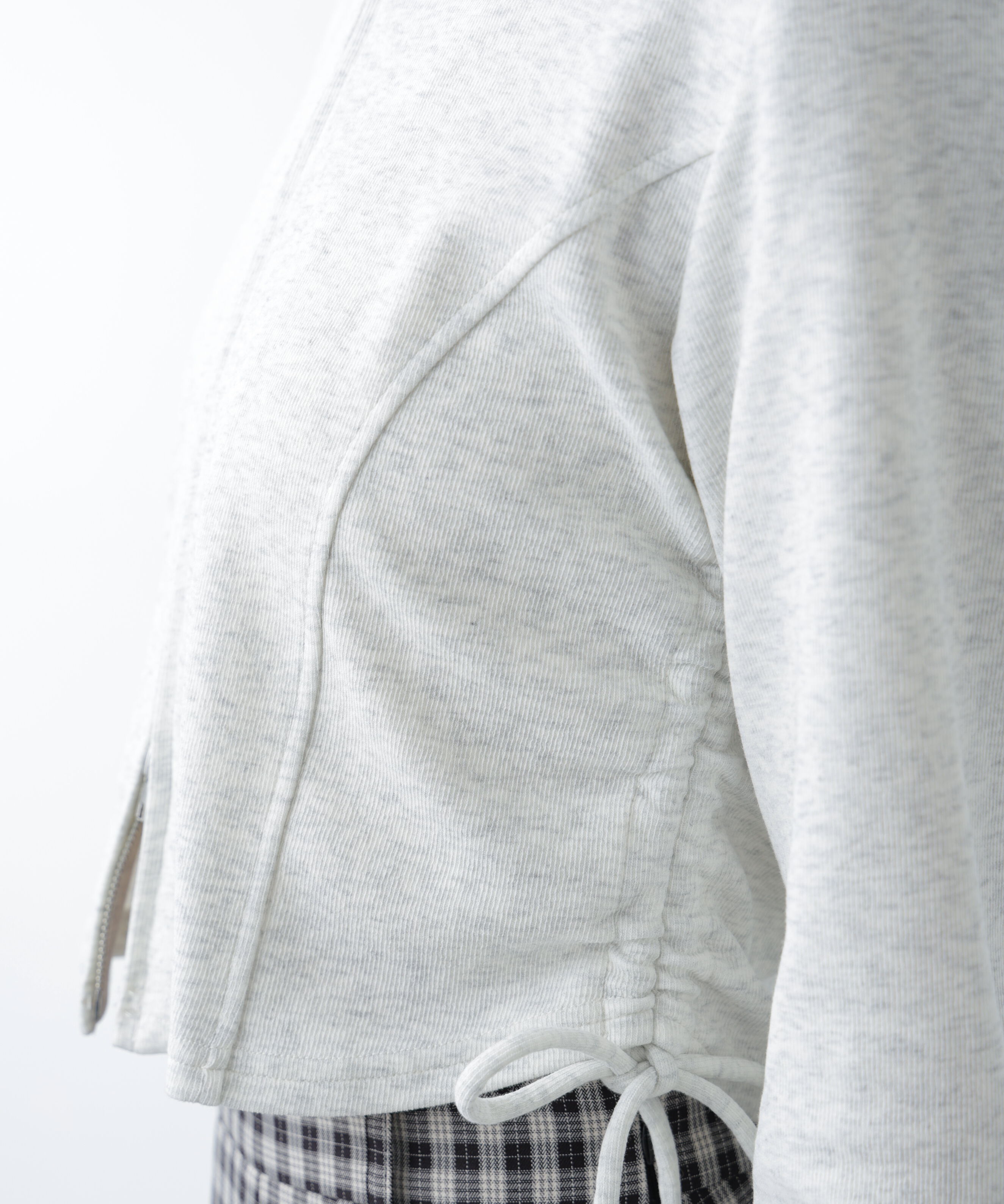  「サイドドロストコンパクトパーカー」|Tシャツ・カットソー|