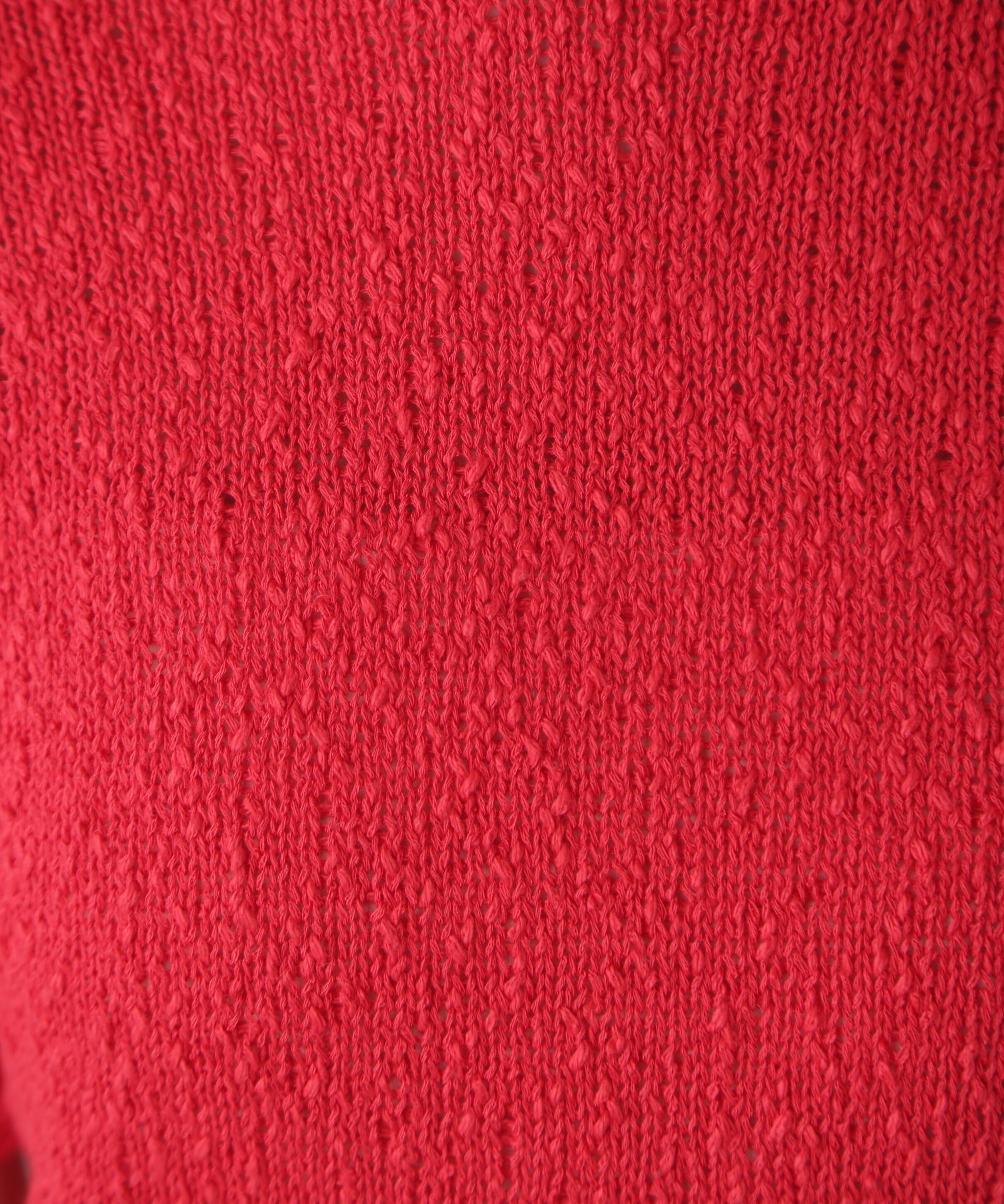  「スラブ編み半袖ニット」|ニット・セーター|